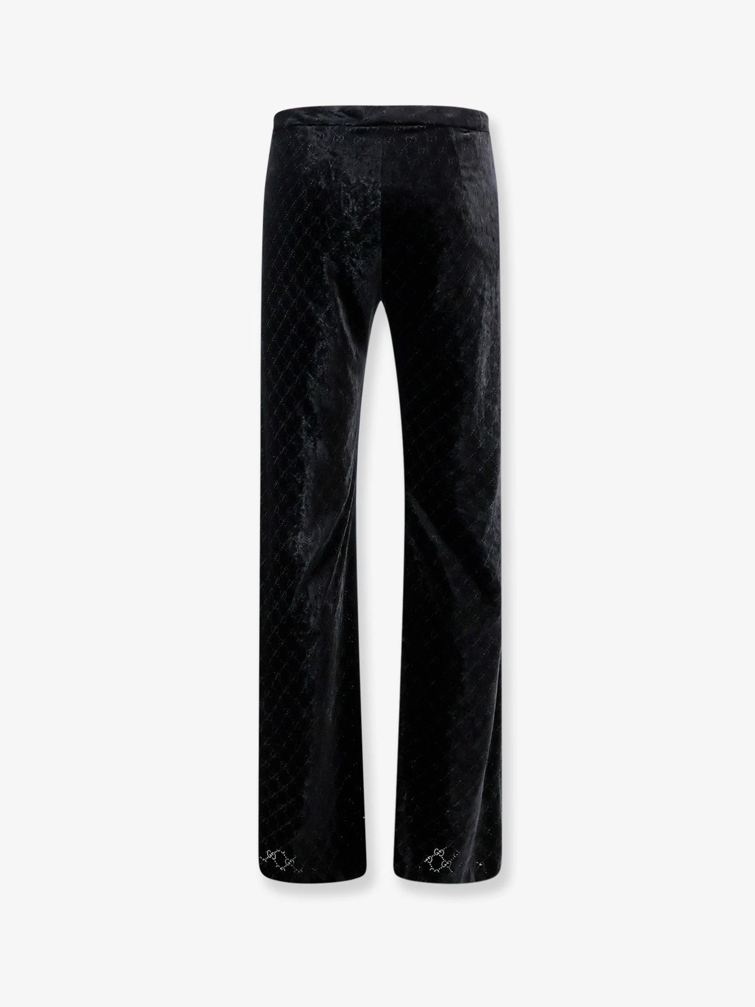 GG stretch devoré velvet trousers.webp