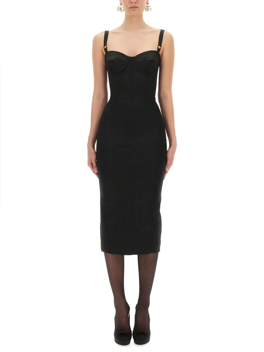 SATIN BUSTIER LONGUETTE DRESS.webp