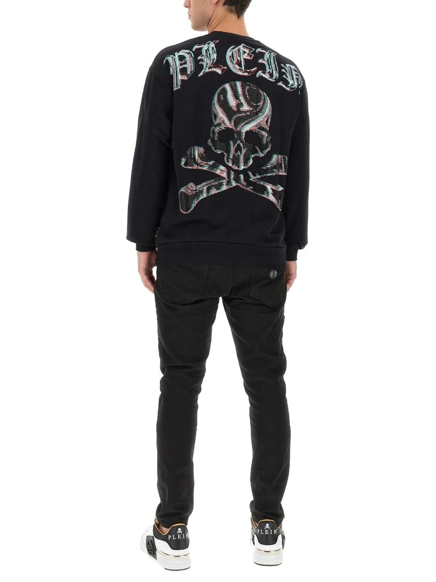 SWEATSHIRT WITH RHINESTONE LOGO.webp