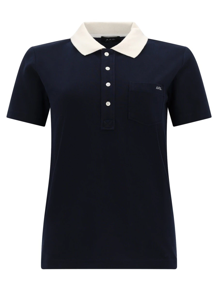 POLO SHIRT WITH LOGO AND CONTRASTING COLLAR.webp