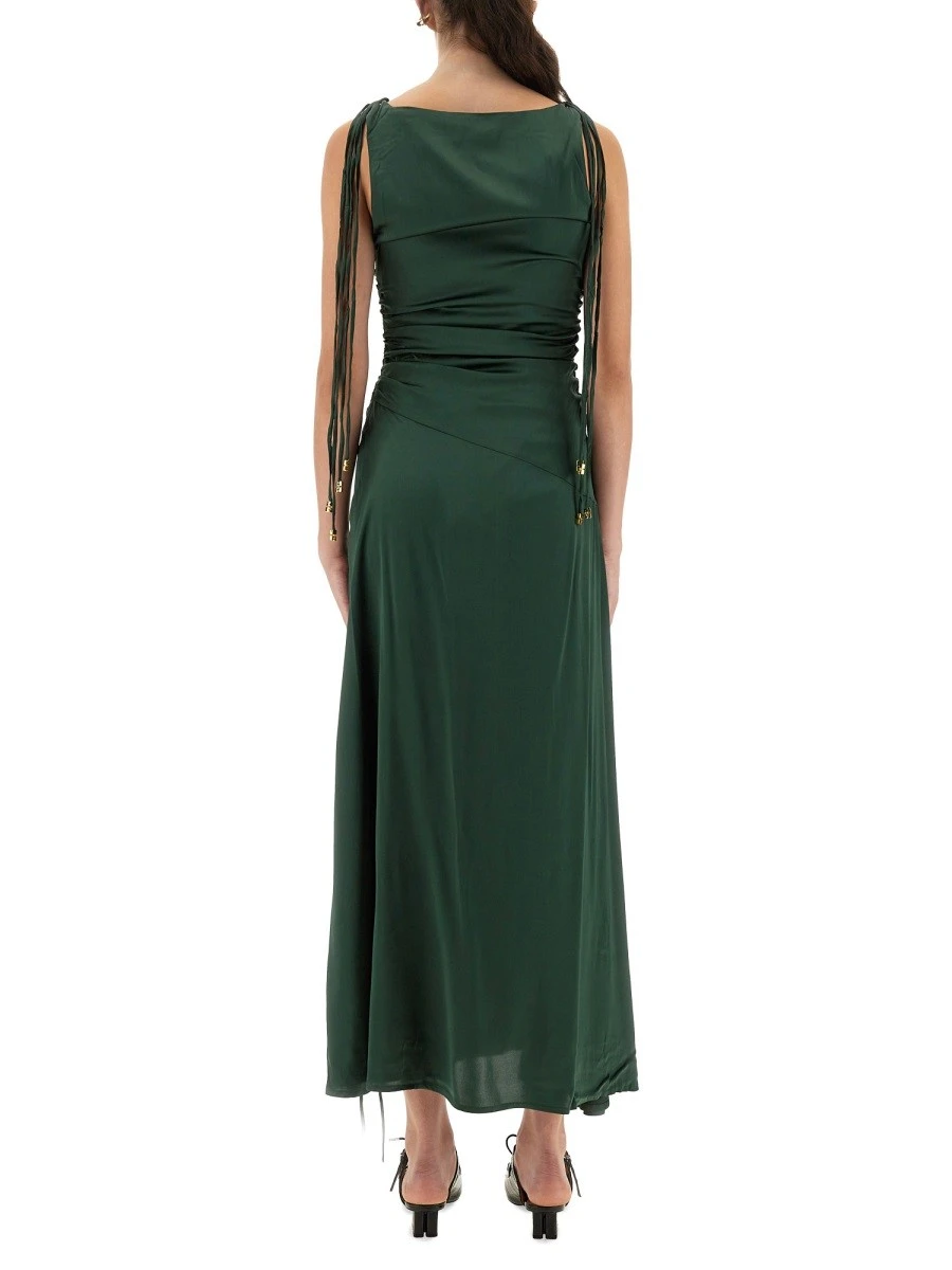 GATHERED SATIN DRESS.webp