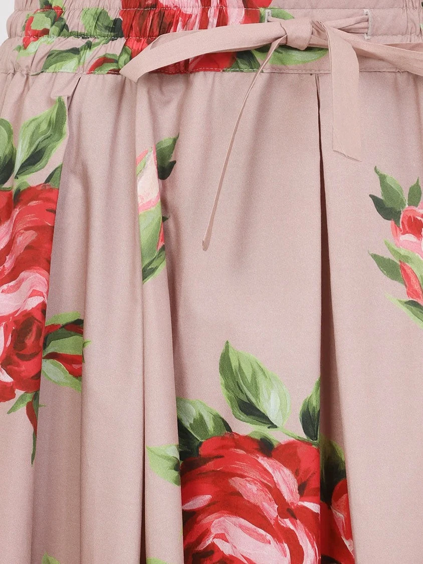 Cotton skirt with iconic print.webp