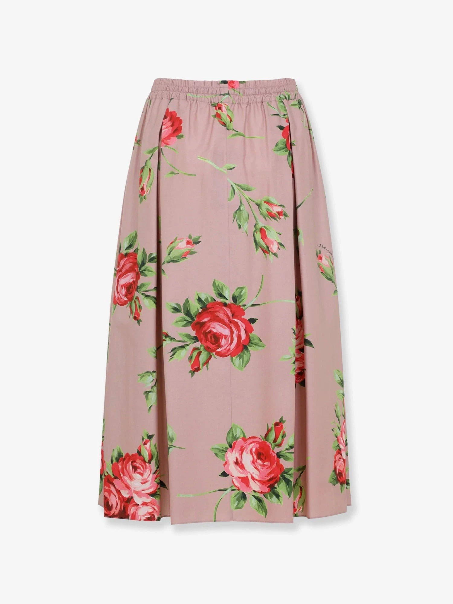Cotton skirt with iconic print.webp