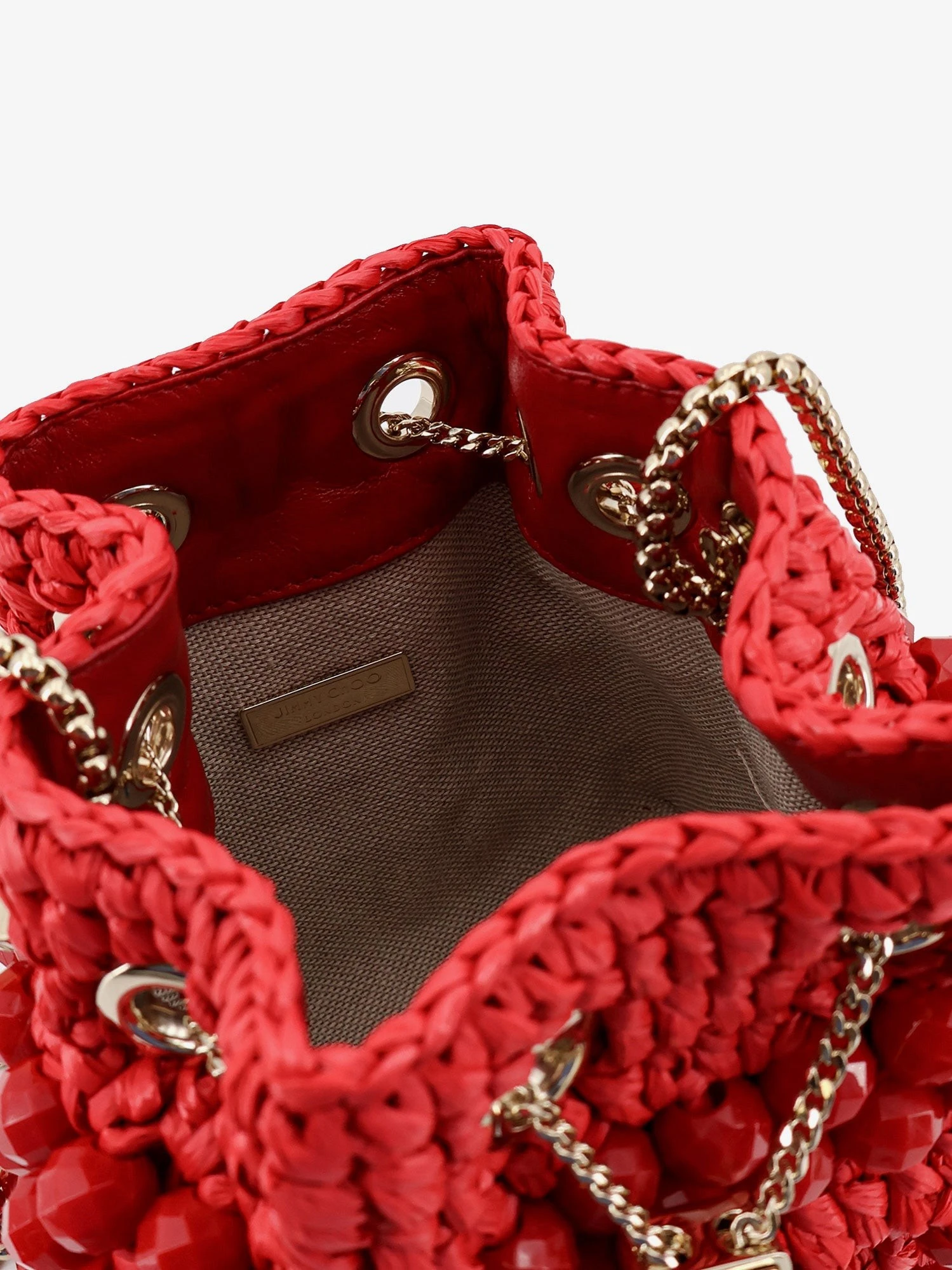 Bon Bon raffia bucket bag.webp