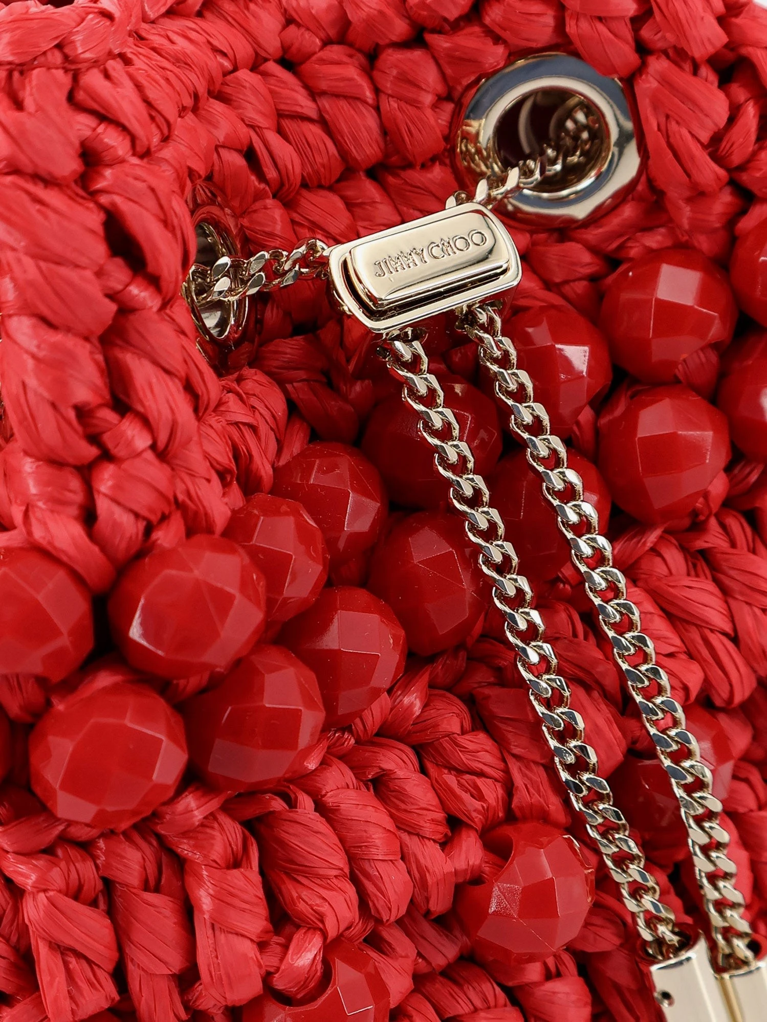 Bon Bon raffia bucket bag.webp