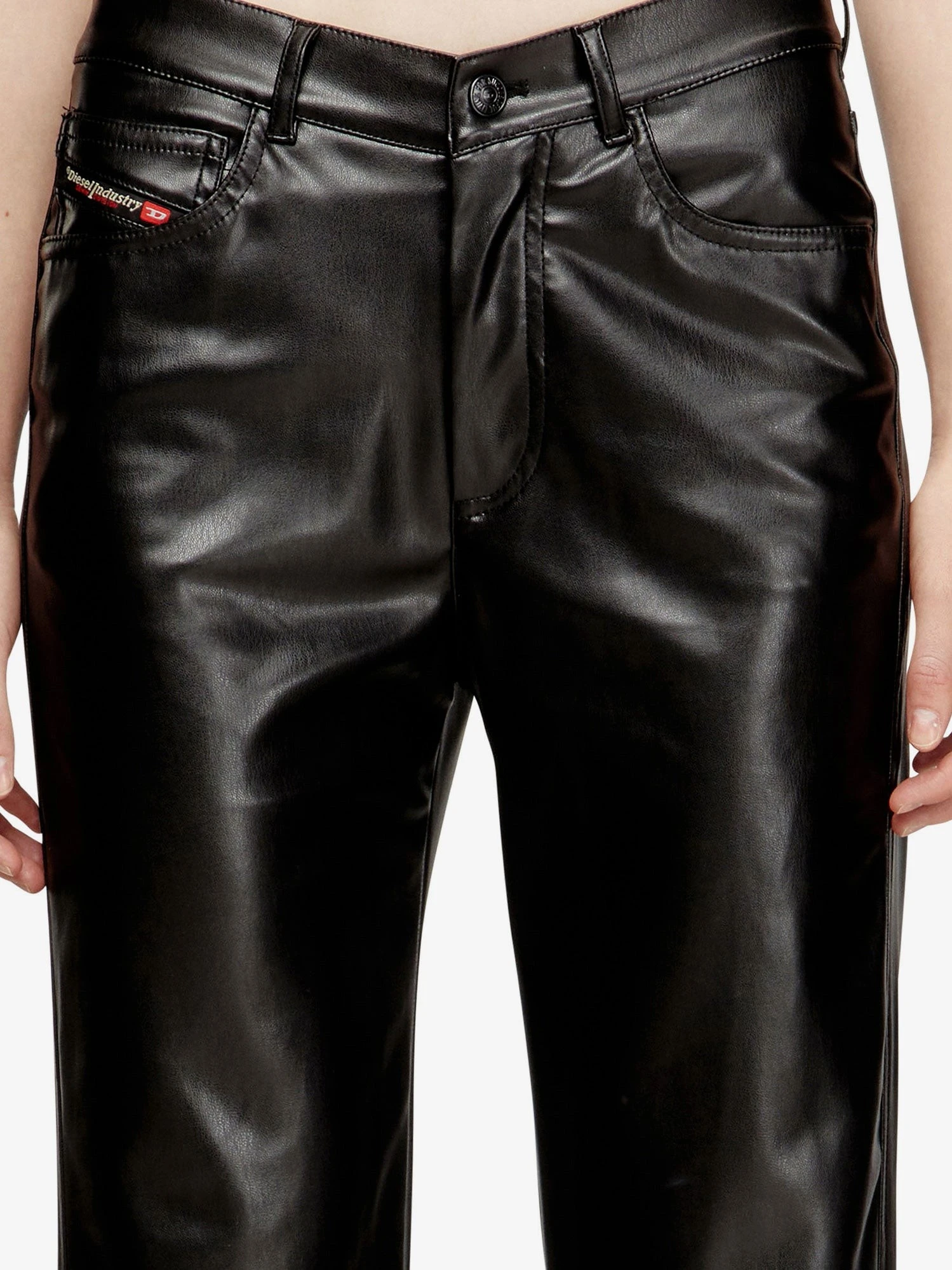 P-Lain faux-leather trousers.webp