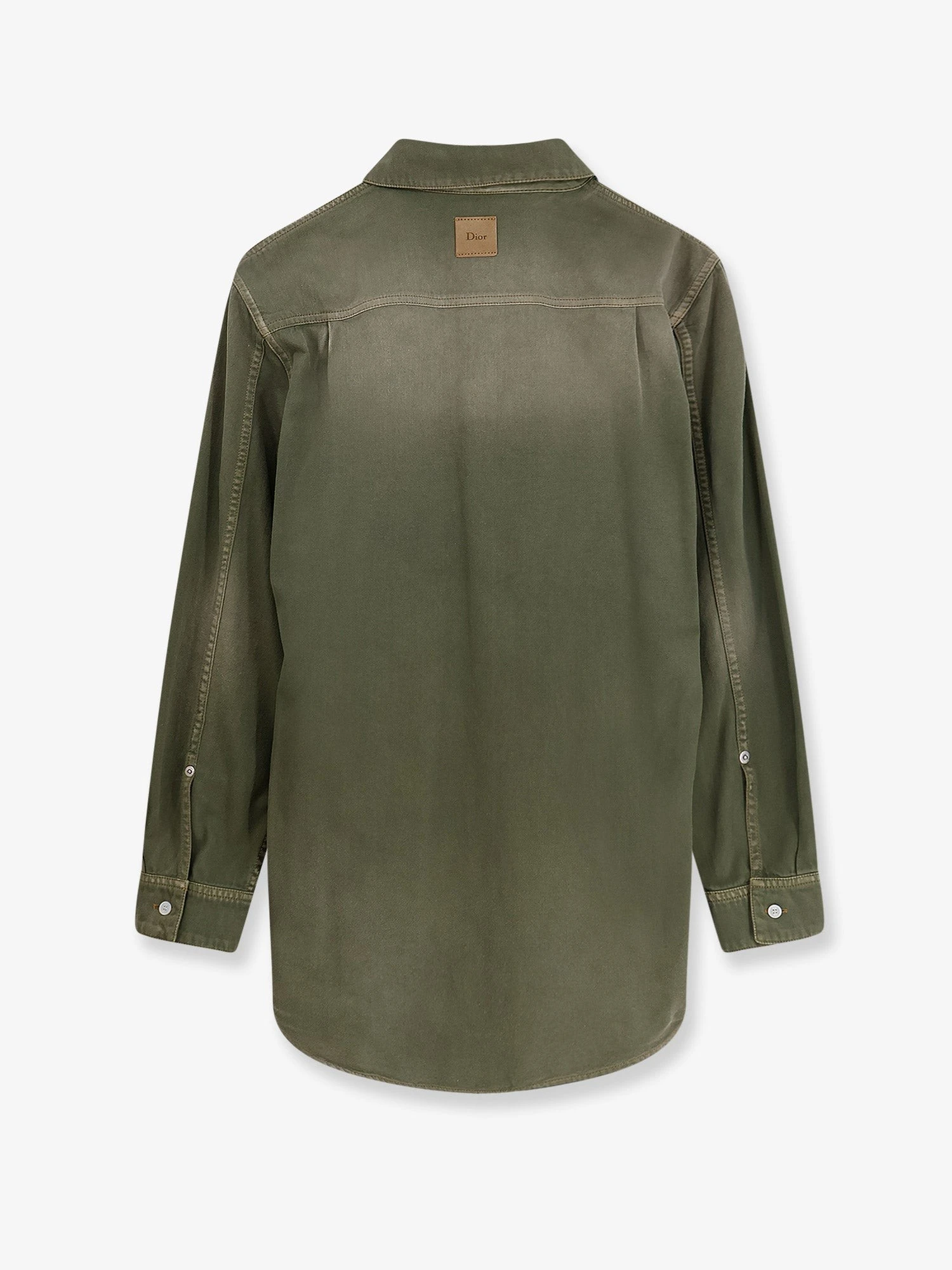Cotton shirt with Dior patch.webp