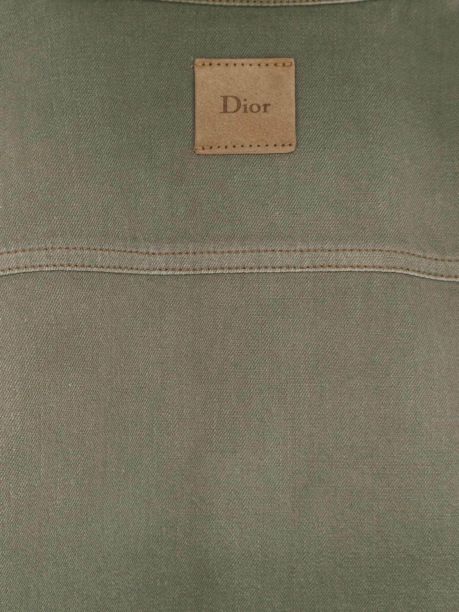 Cotton shirt with Dior patch.webp