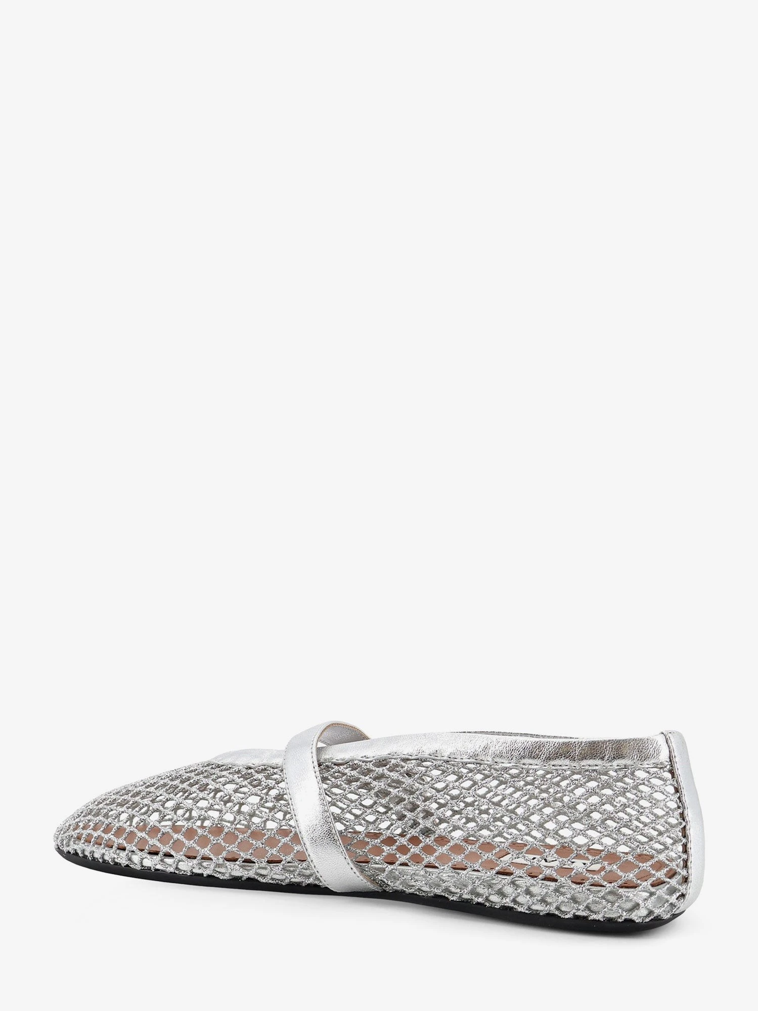 Ballet Flats glitter mesh and leather ballerinas.webp