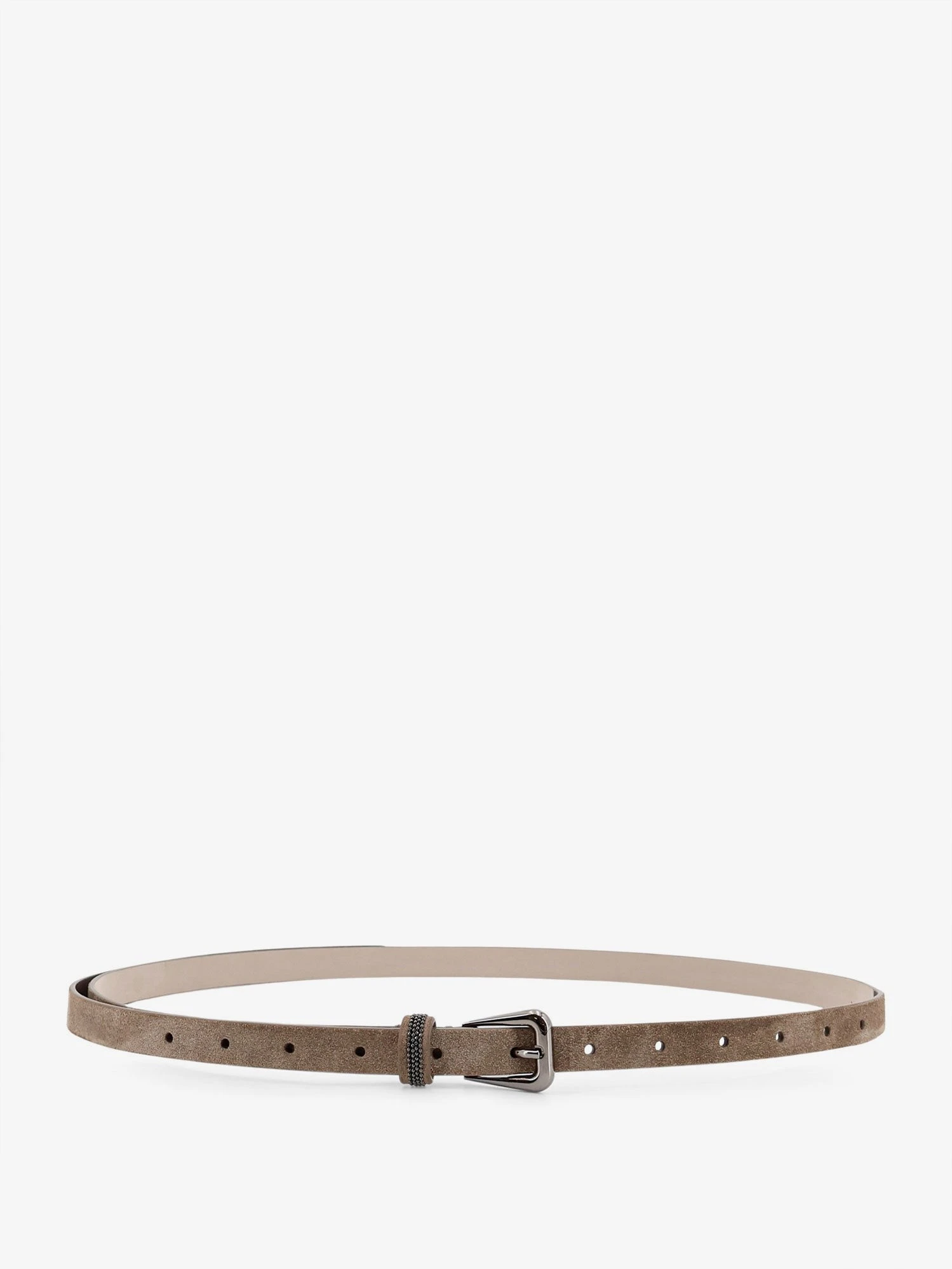 Suede belt with Monili details.webp