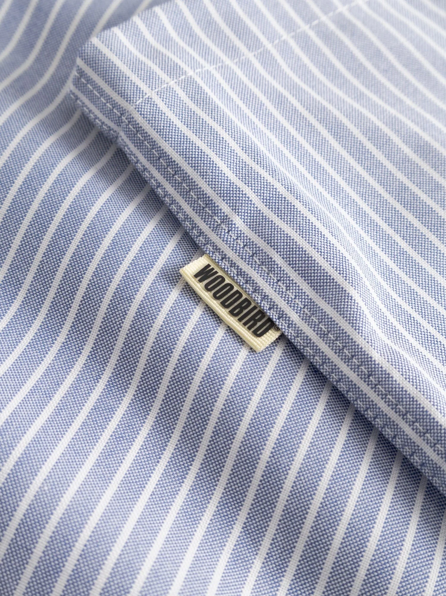 Wbwang Ox Flower striped cotton shirt.webp