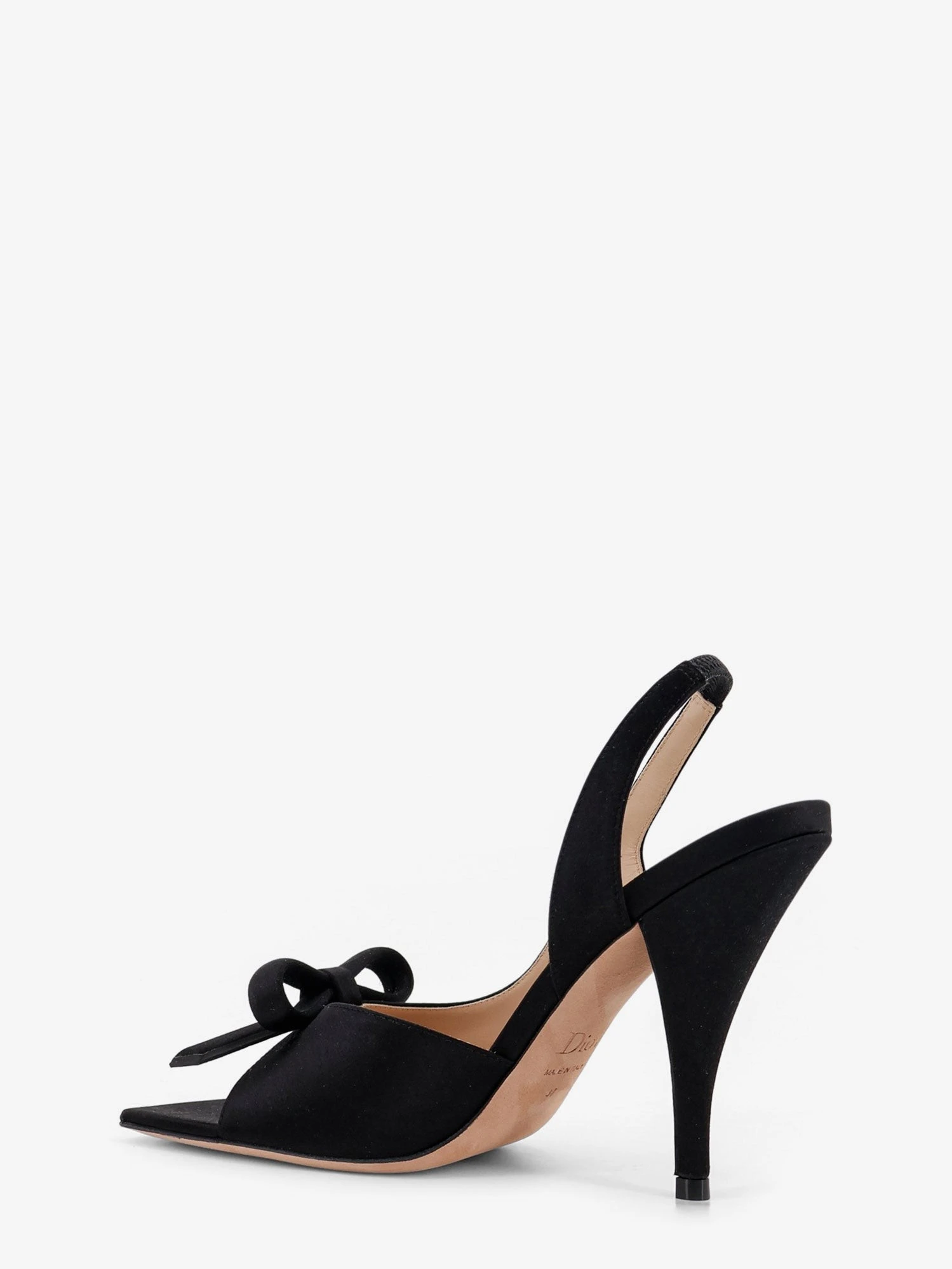 Dior Bow satin sandals with logo bow detail.webp
