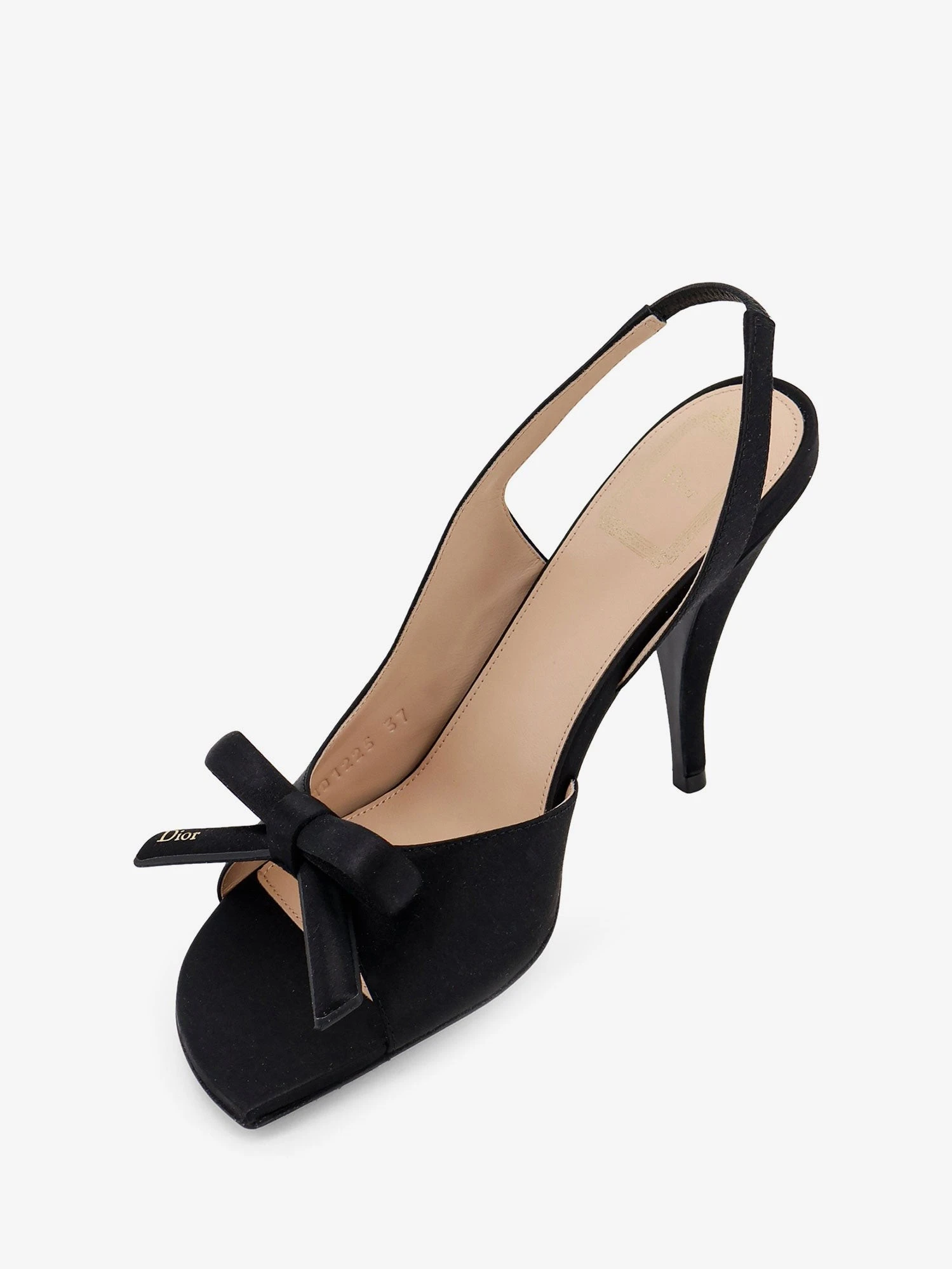 Dior Bow satin sandals with logo bow detail.webp