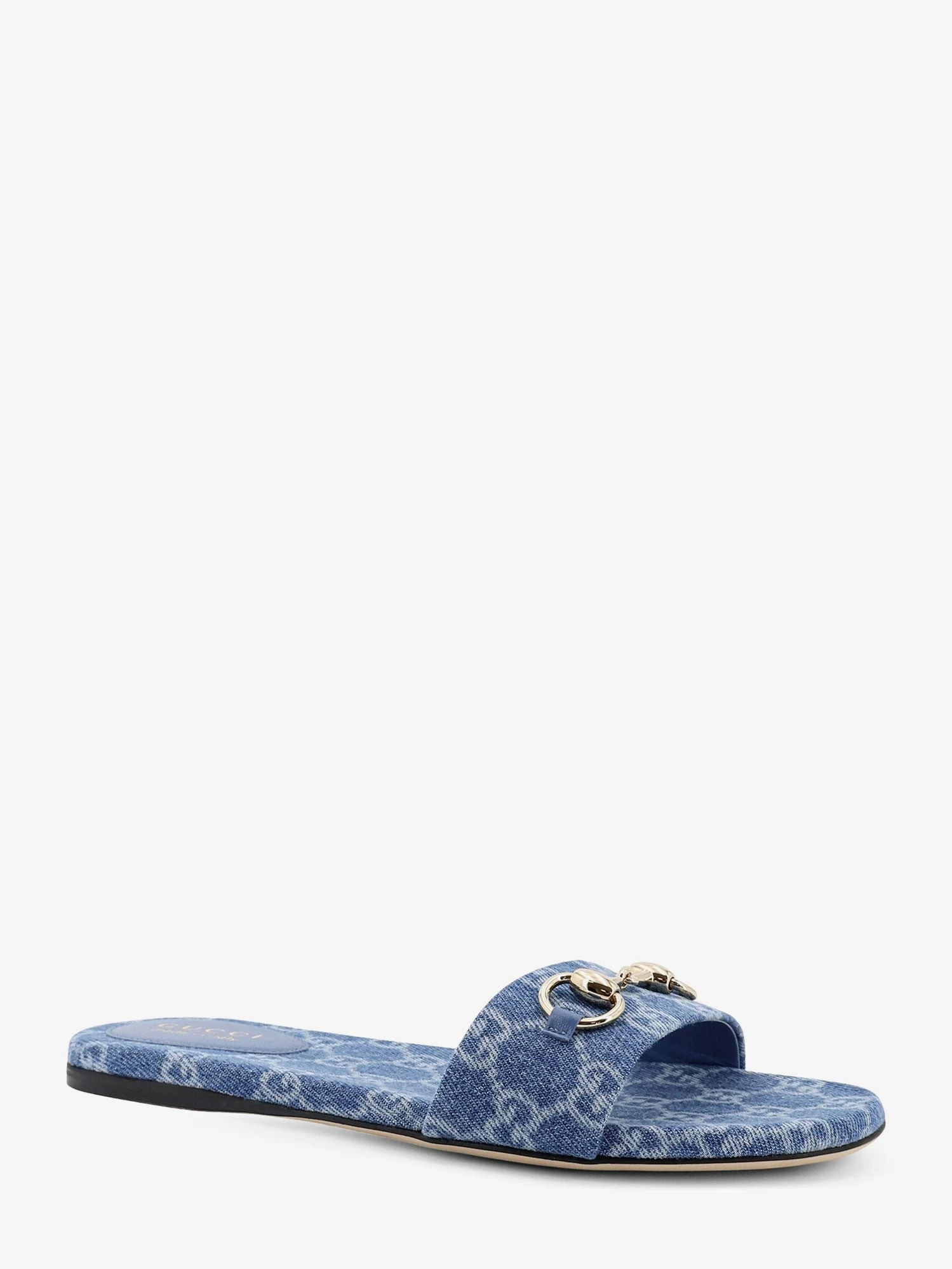 GG denim sandals with metal Horsebit.webp