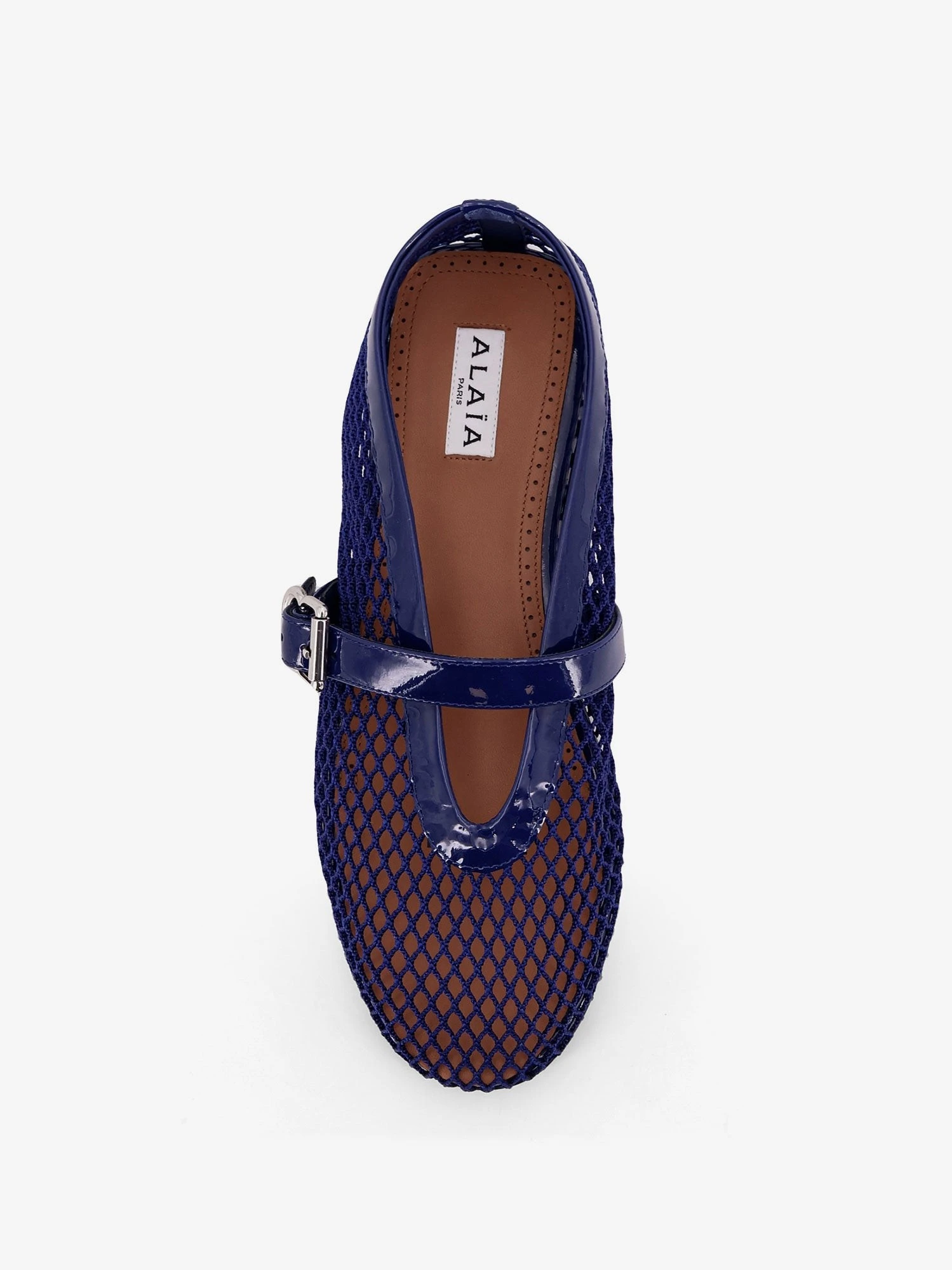 Mesh Ballet Flats with patent leather profile.webp