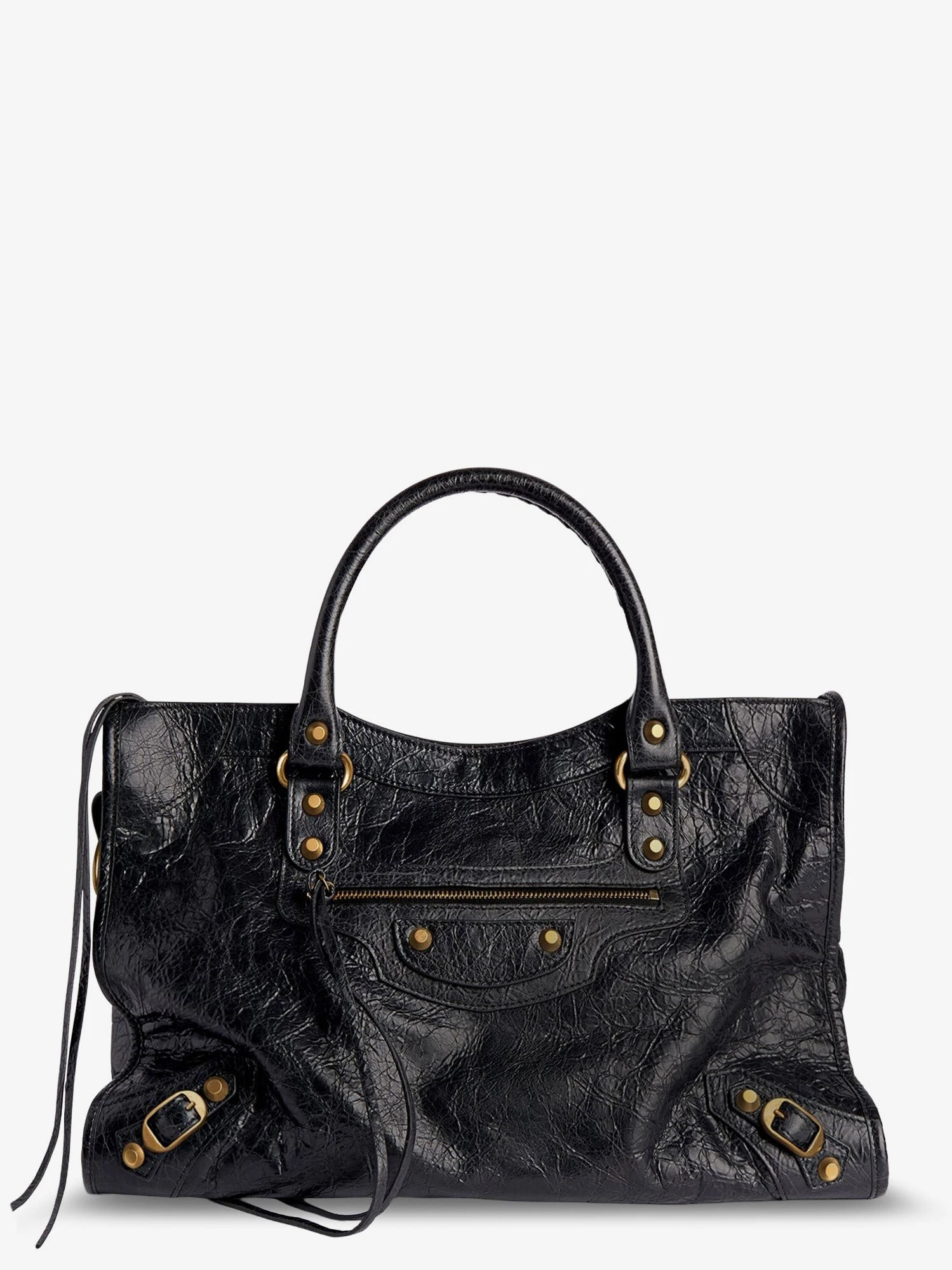 Le City M leather shoulder bag.webp