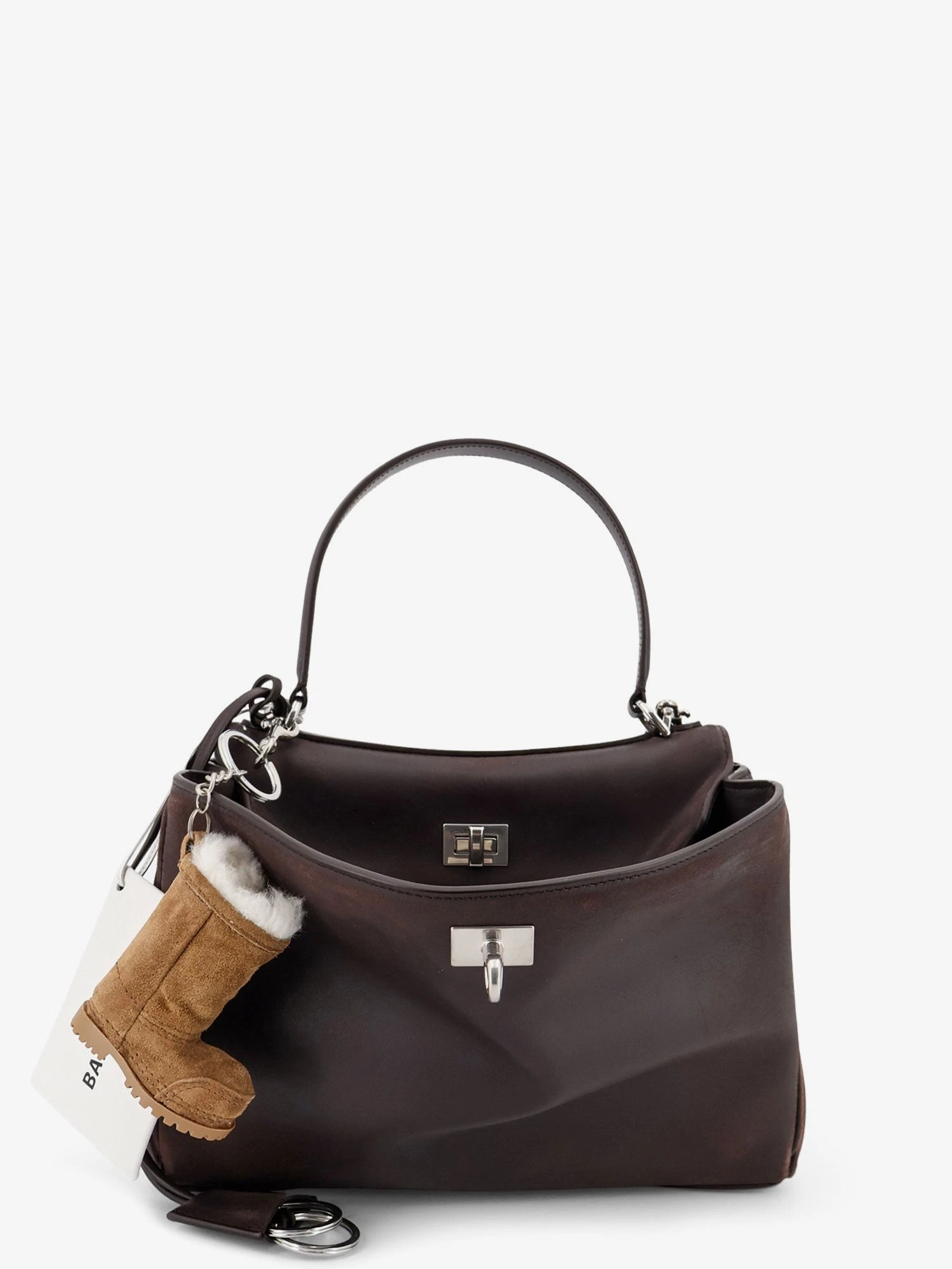 Rodeo S leather crossbody bag with vintage motif.webp