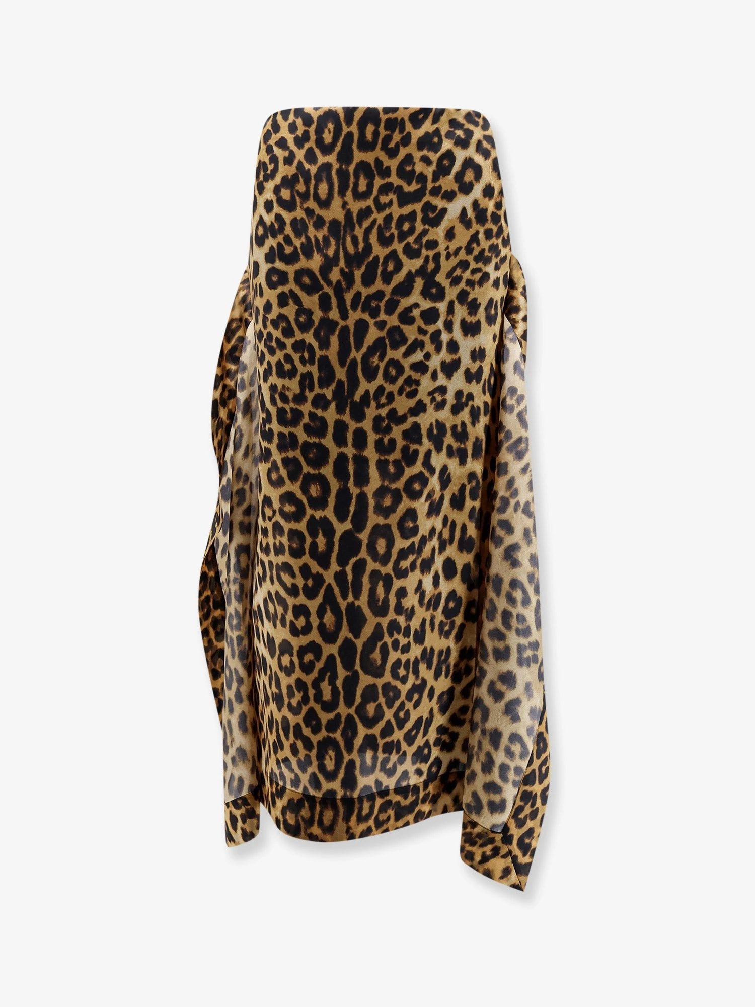 Silk skirt with animal print.webp