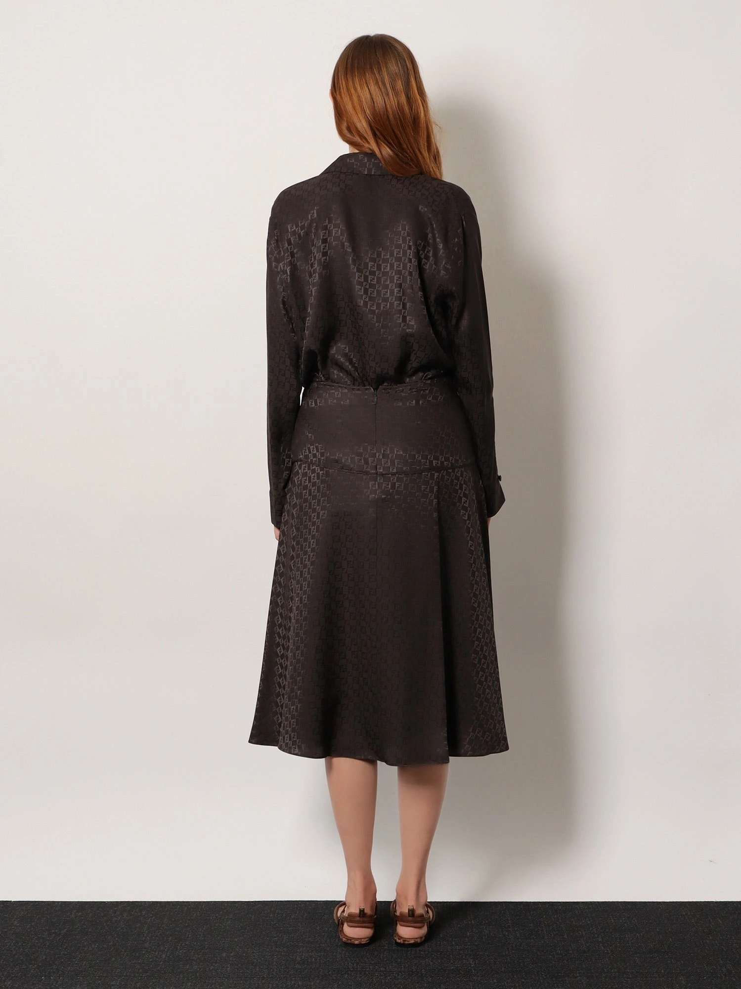 Midi FF jacquard silk skirt.webp