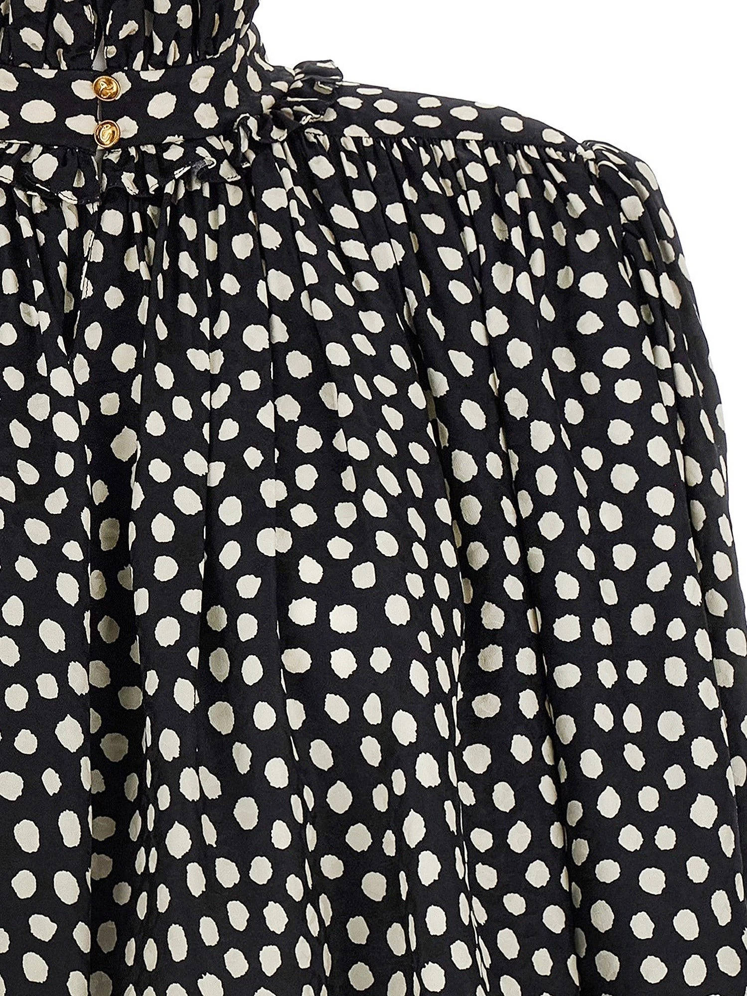 Polka-dots silk shirt.webp