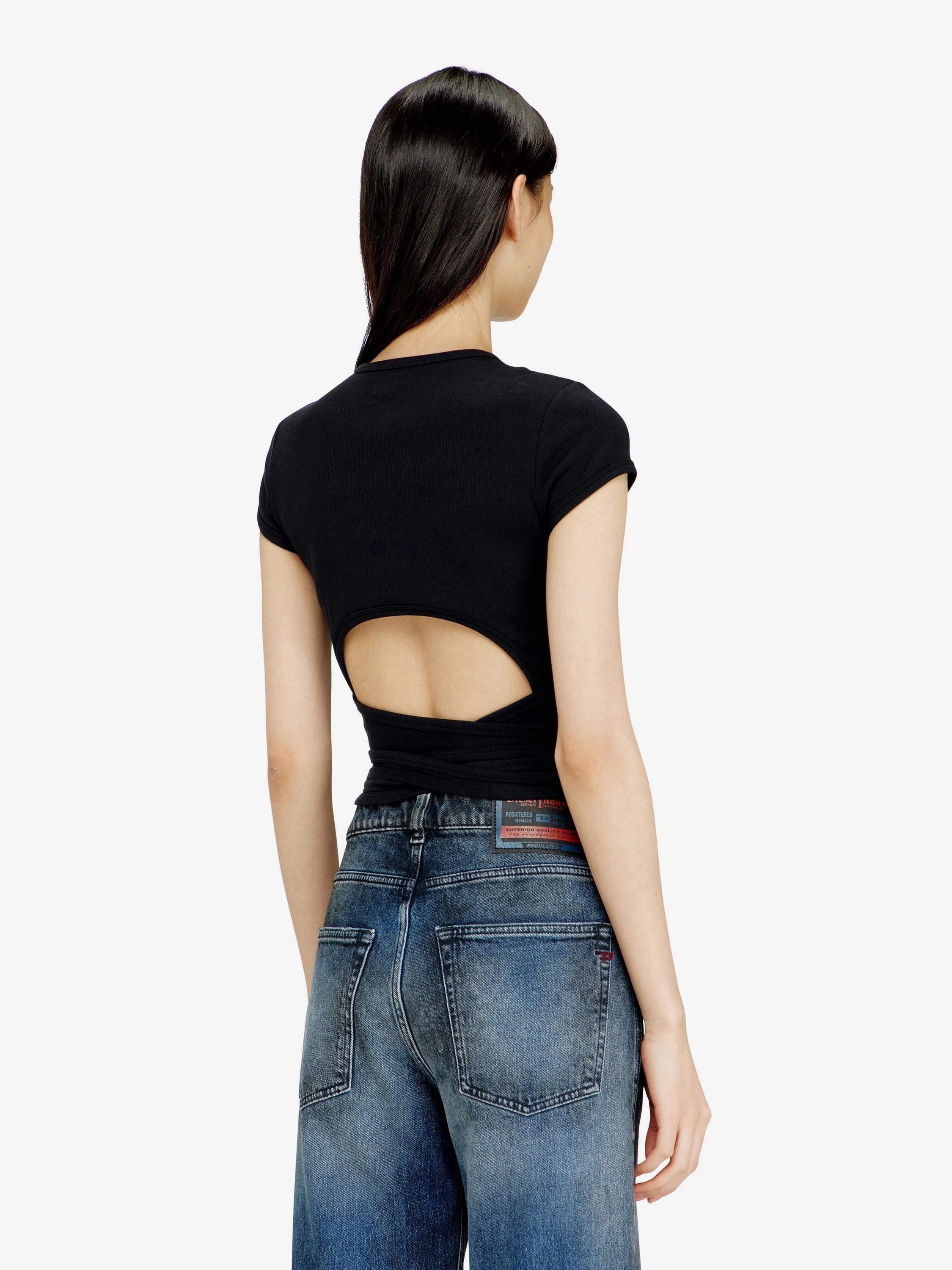 T-BUNNY-TAIL-S1 cotton T-shirt with tie bands.webp