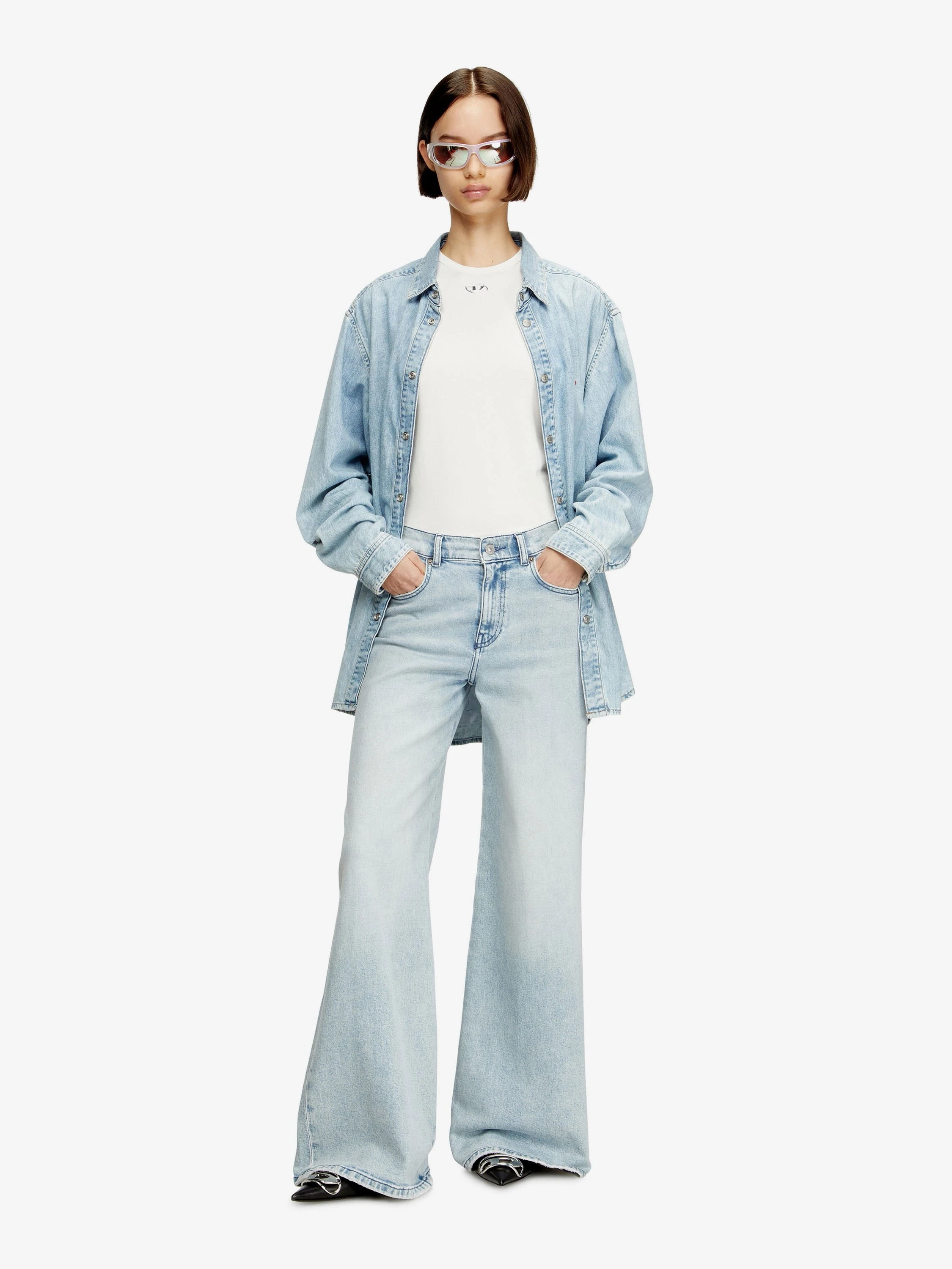 T-UNCUTIESLONG-OD cotton blend T-shirt.webp