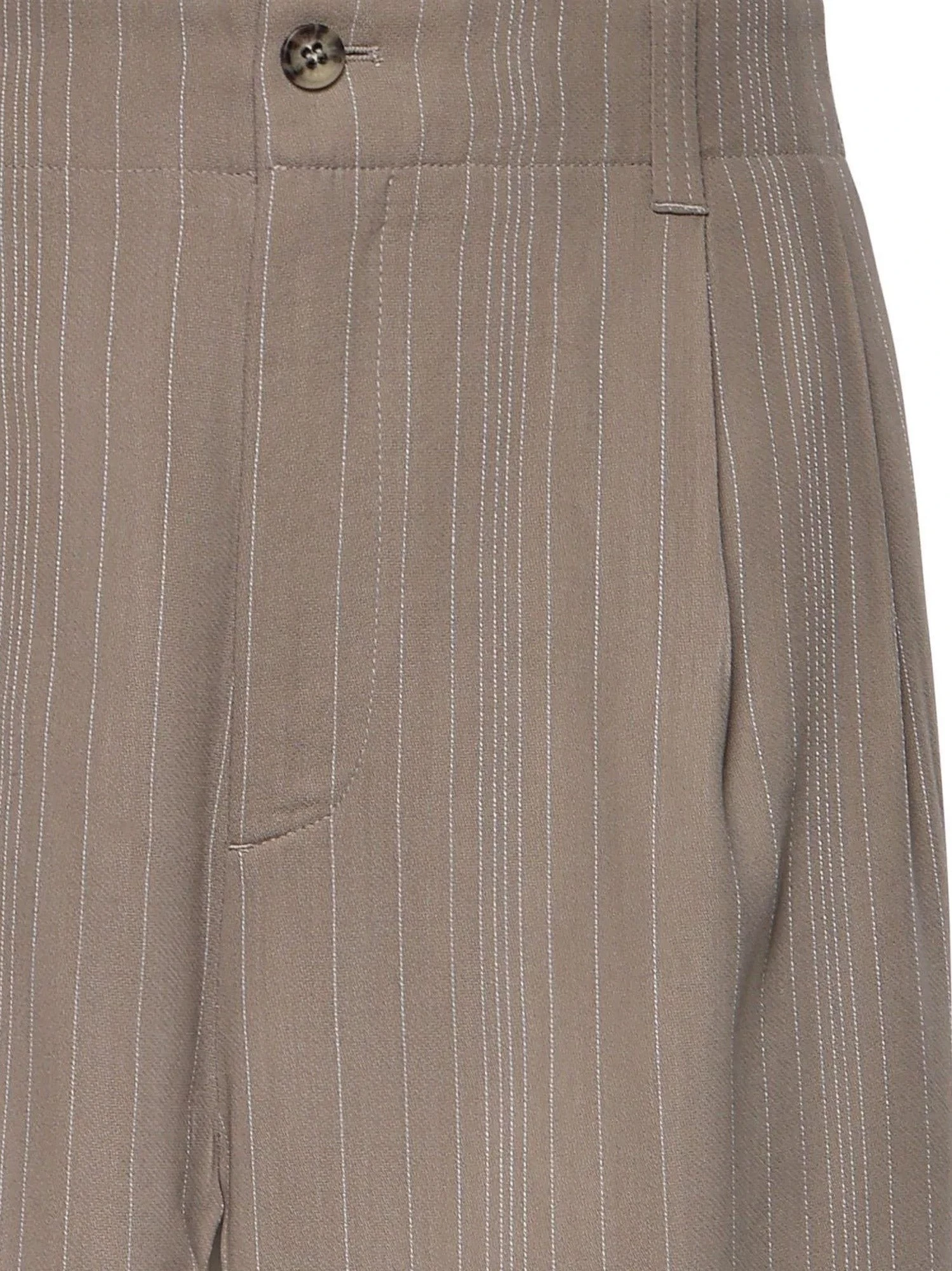 Wool blend trousers with pinstripe pattern.webp