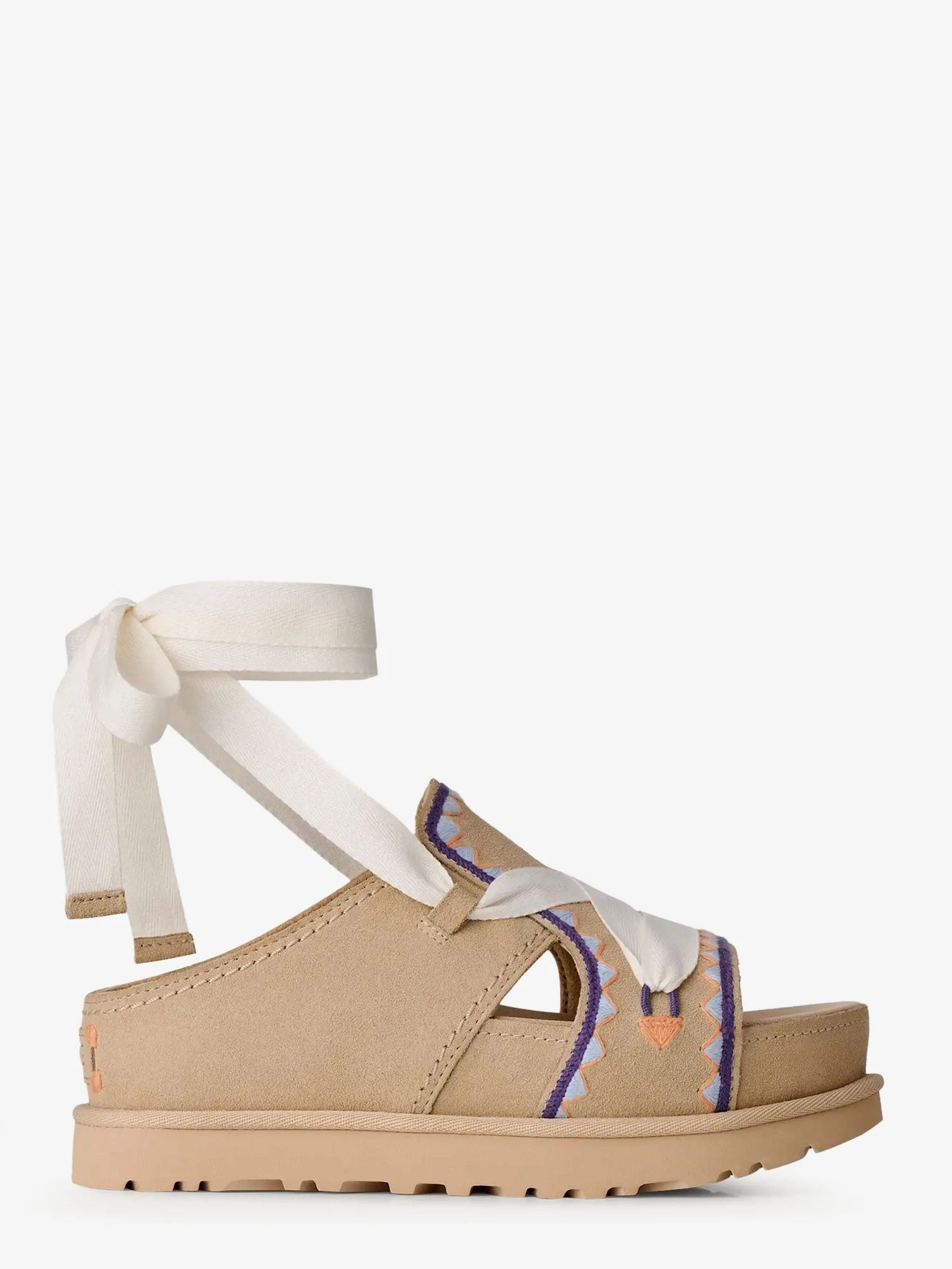 Goldenstar Hi Artistitch suede sandals.webp