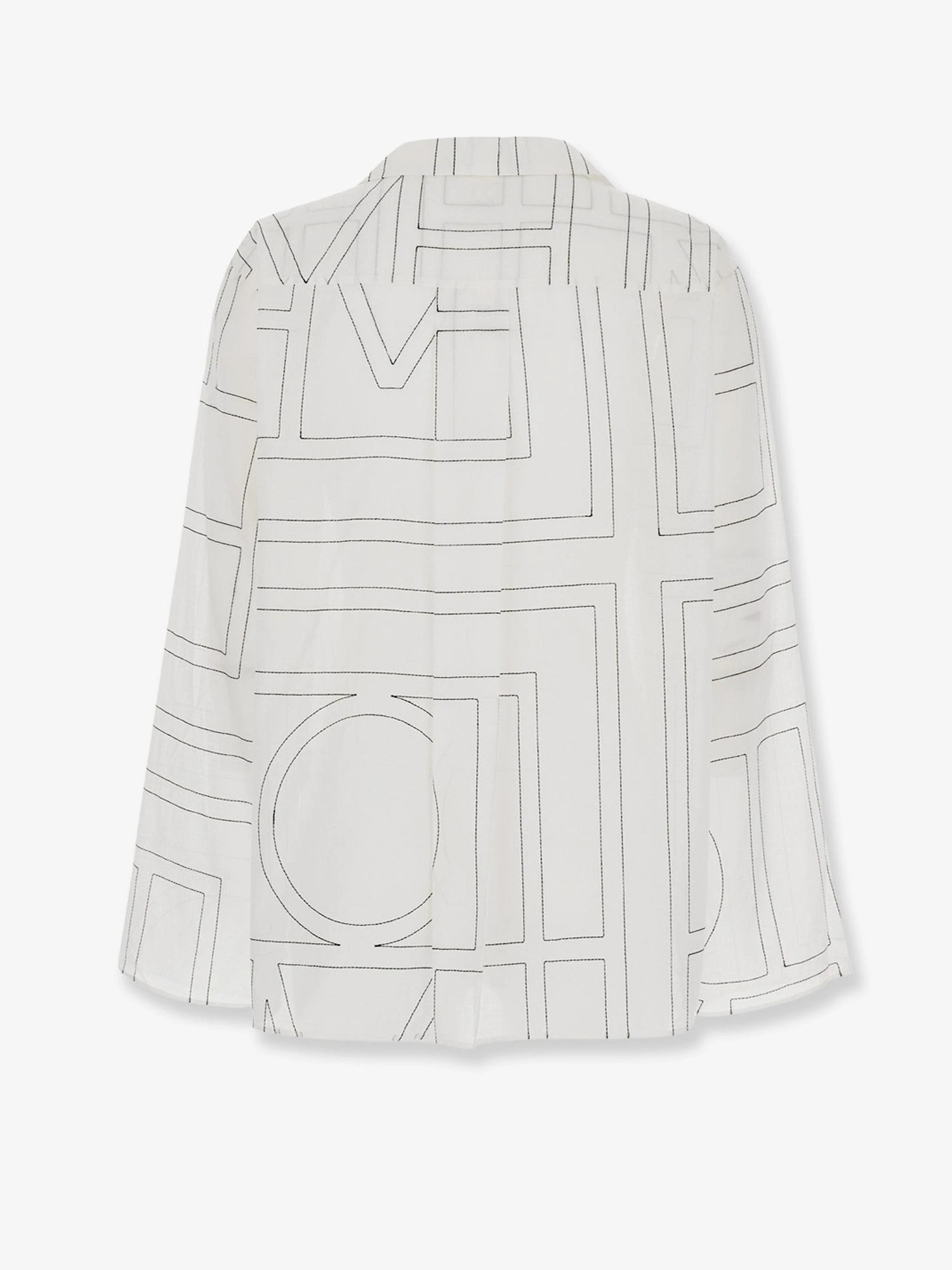 Cotton blend pajama top with Monogram print.webp