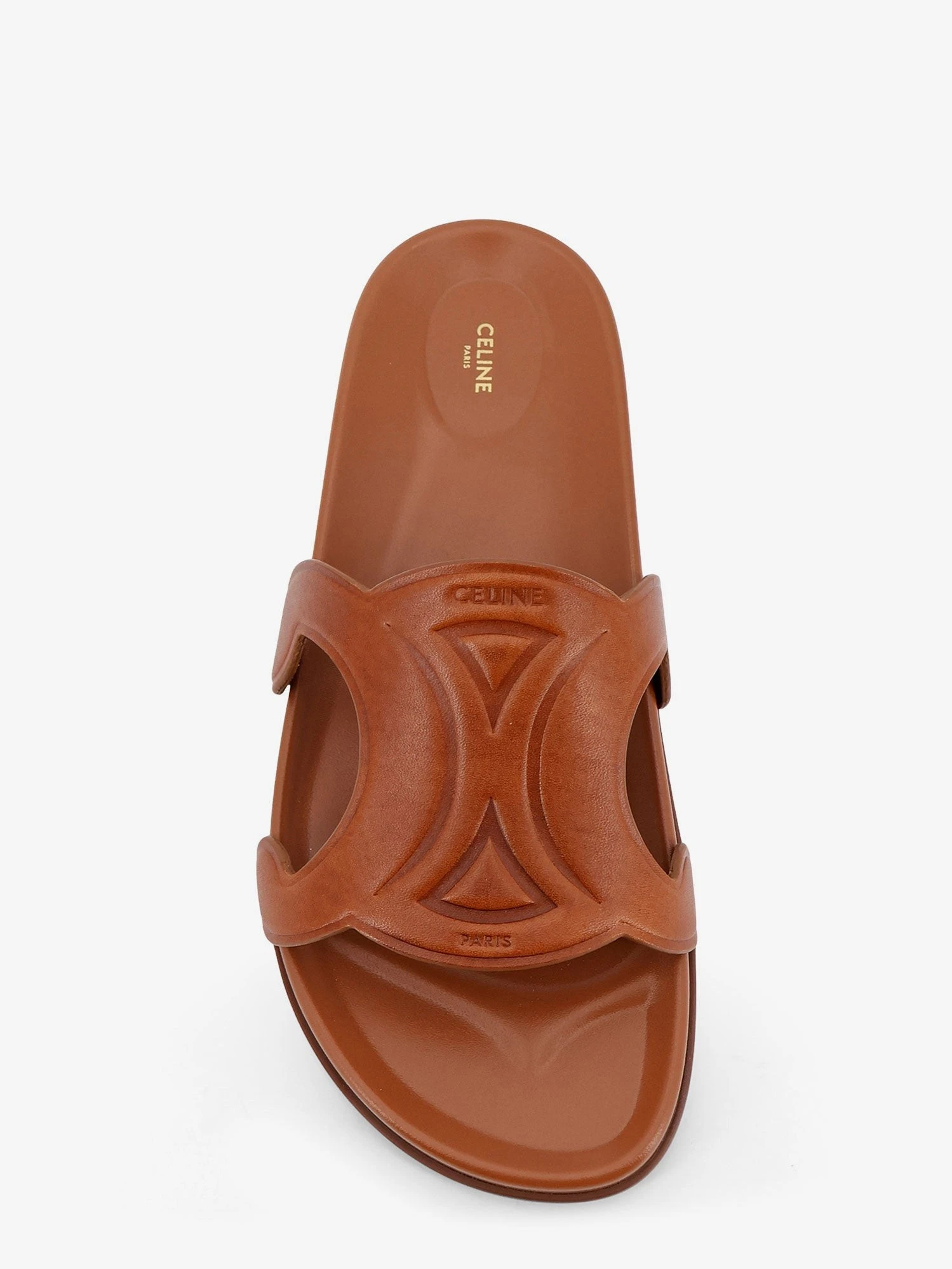 Triomphe leather sandals.webp