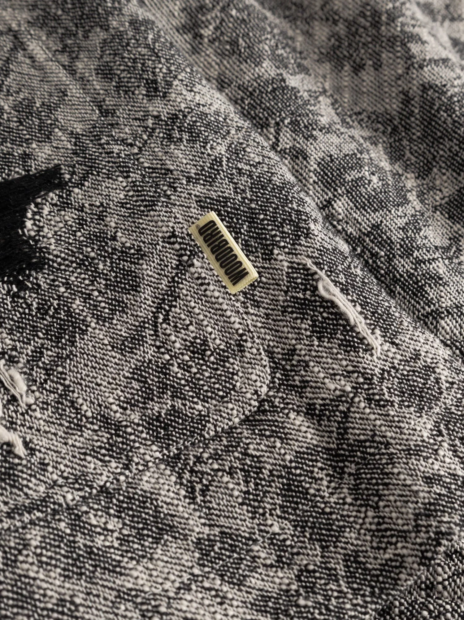 Shirt jacket with melange inlay.webp