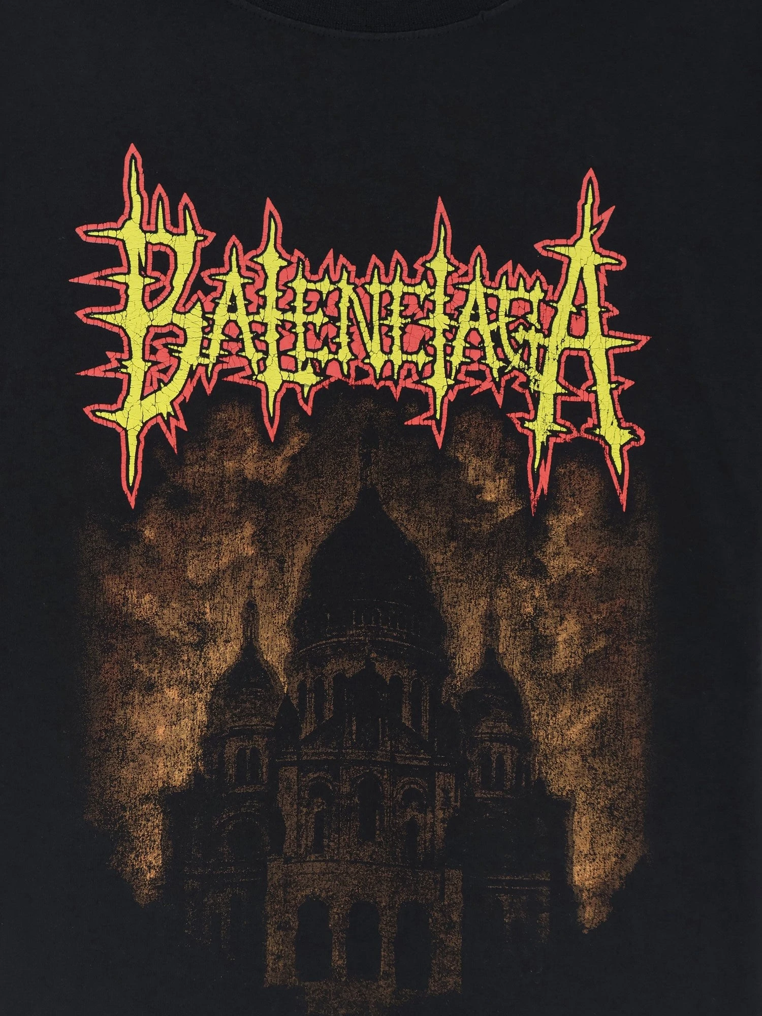 Cotton T-shirt with Sacrè Coeur print.webp