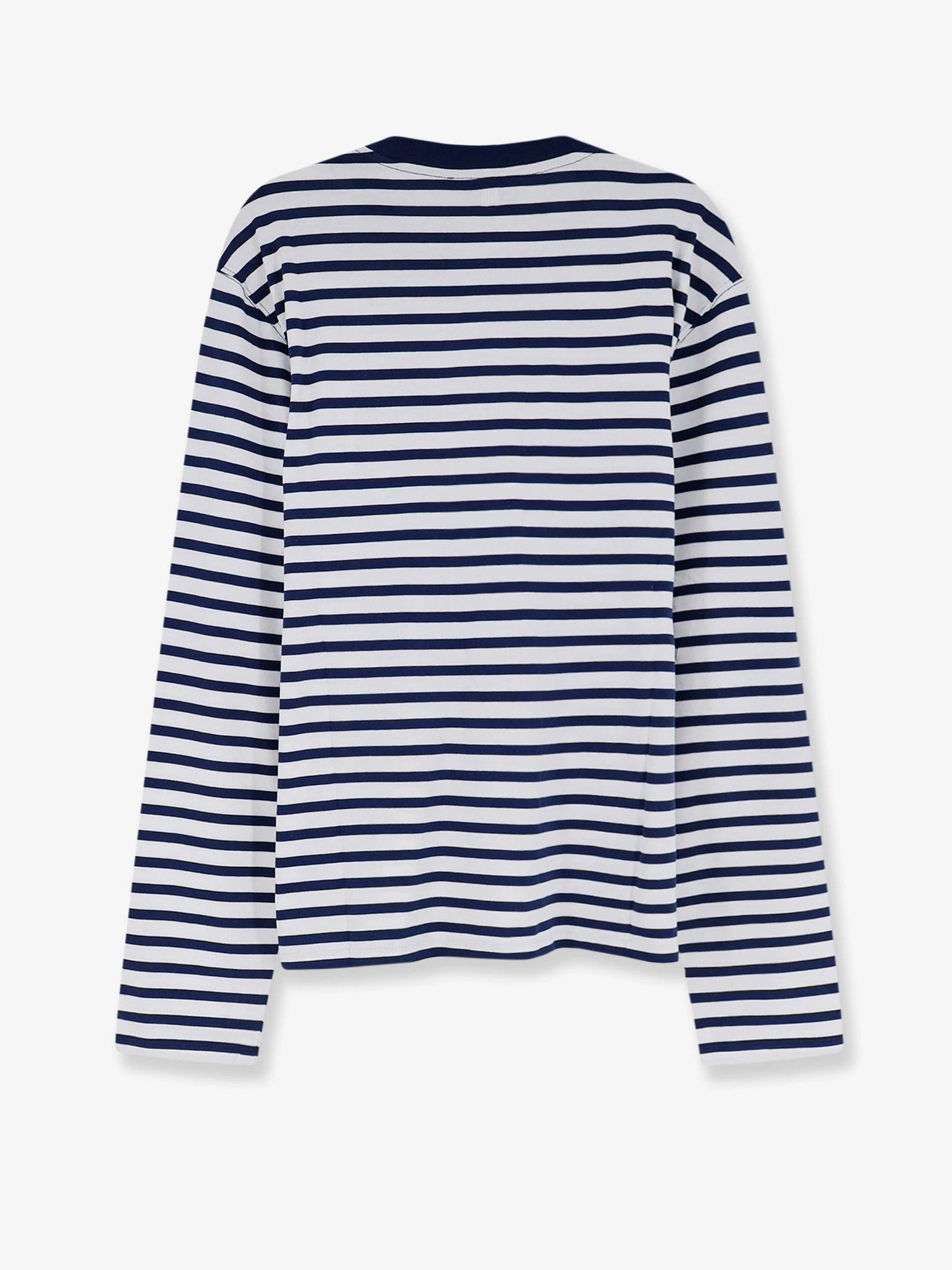 Cotton T-shirt with striped pattern.webp