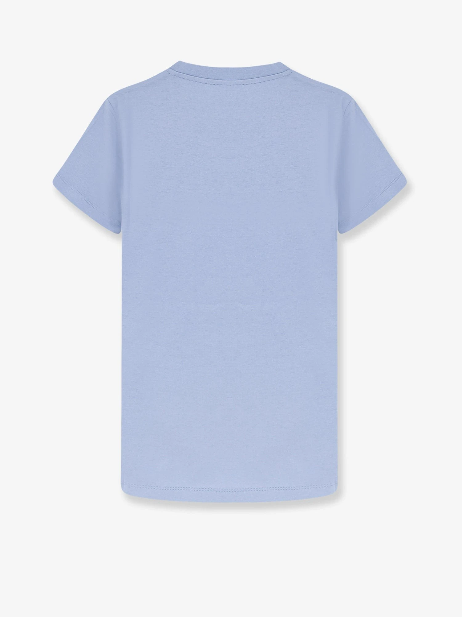 Cotton T-shirt with flocked logo on the front.webp