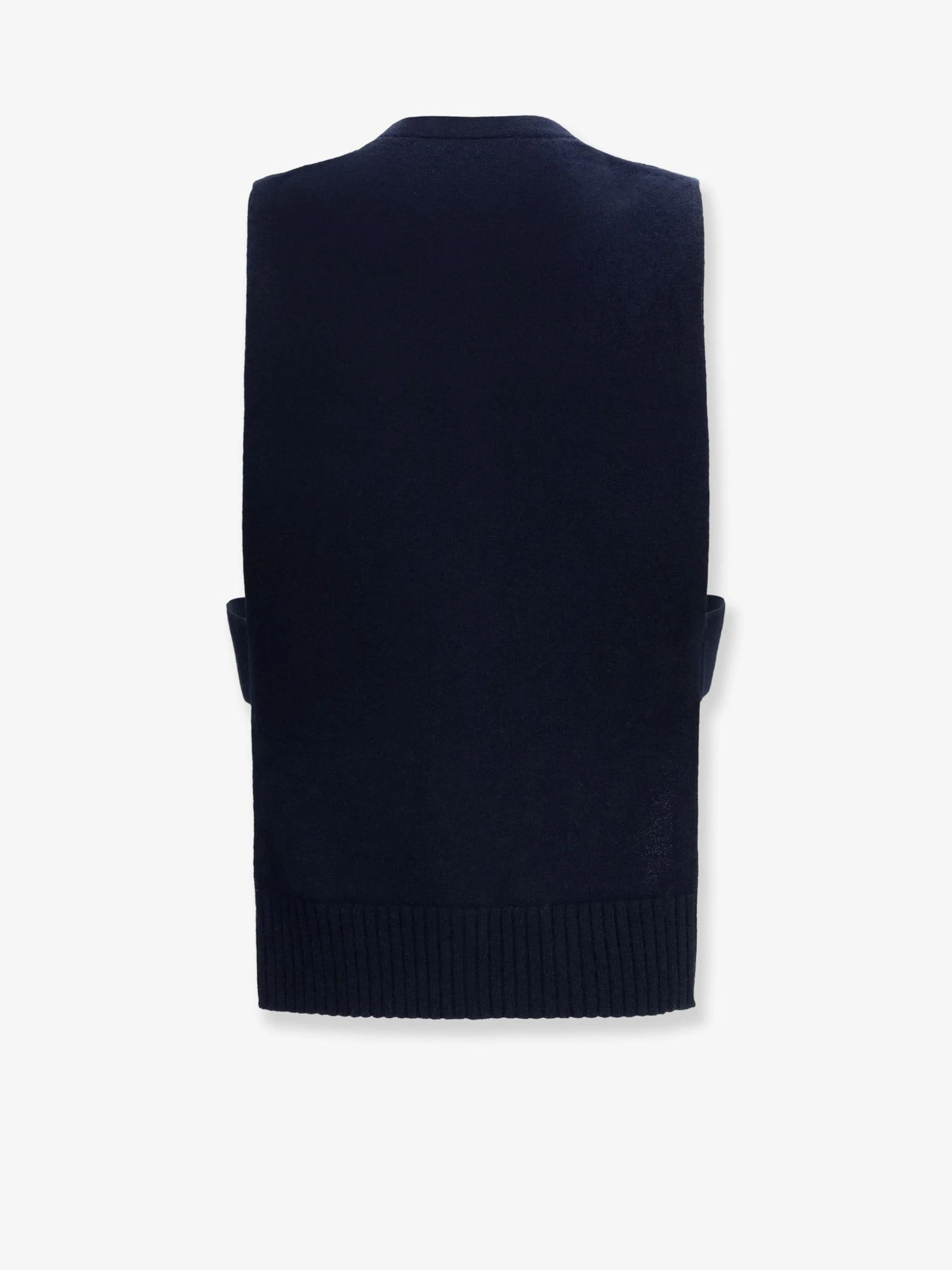 Cashmere cardigan with logo inlay.webp