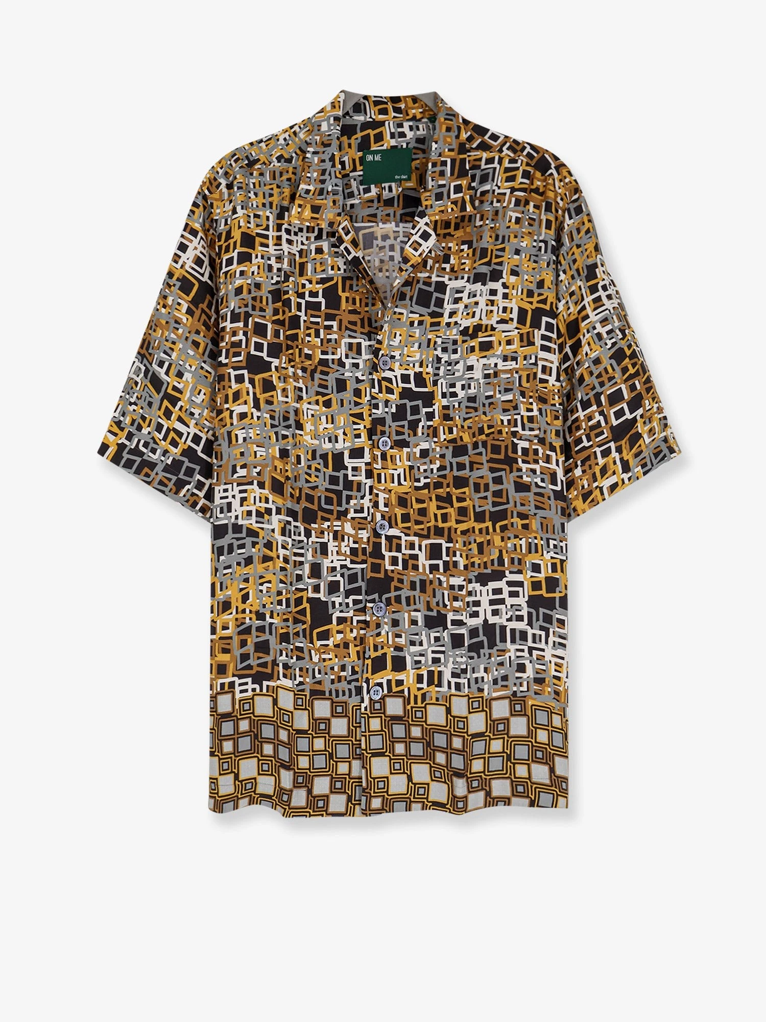 Viscose shirt with geometric pattern.webp