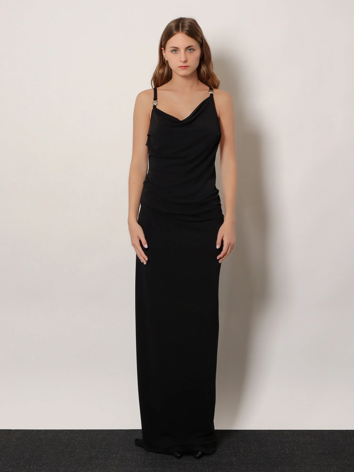 Stretch fabric long dress.webp