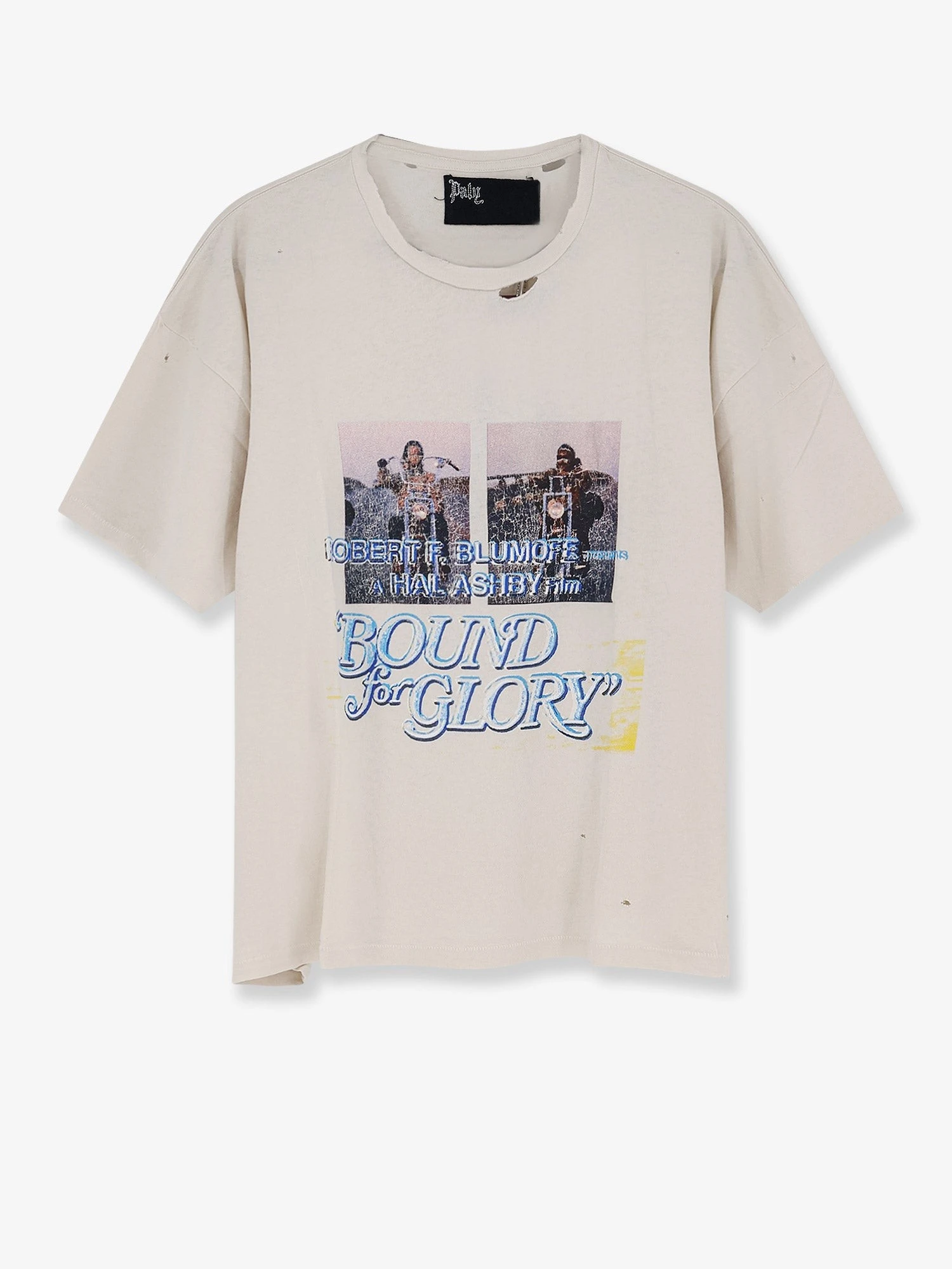 Cotton T-shirt with print on the front.webp