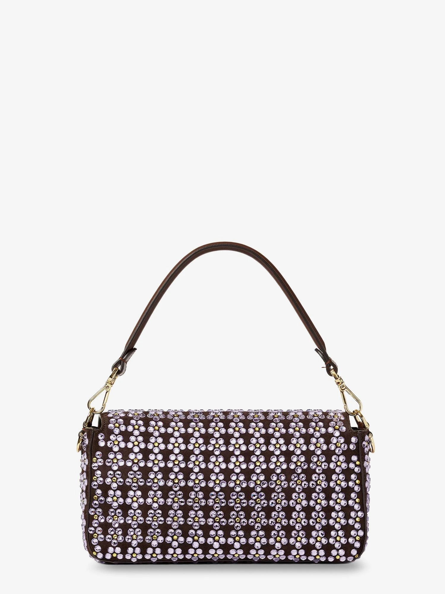 Baguette® leather crossbody bag with Blooming Crystals motif.webp