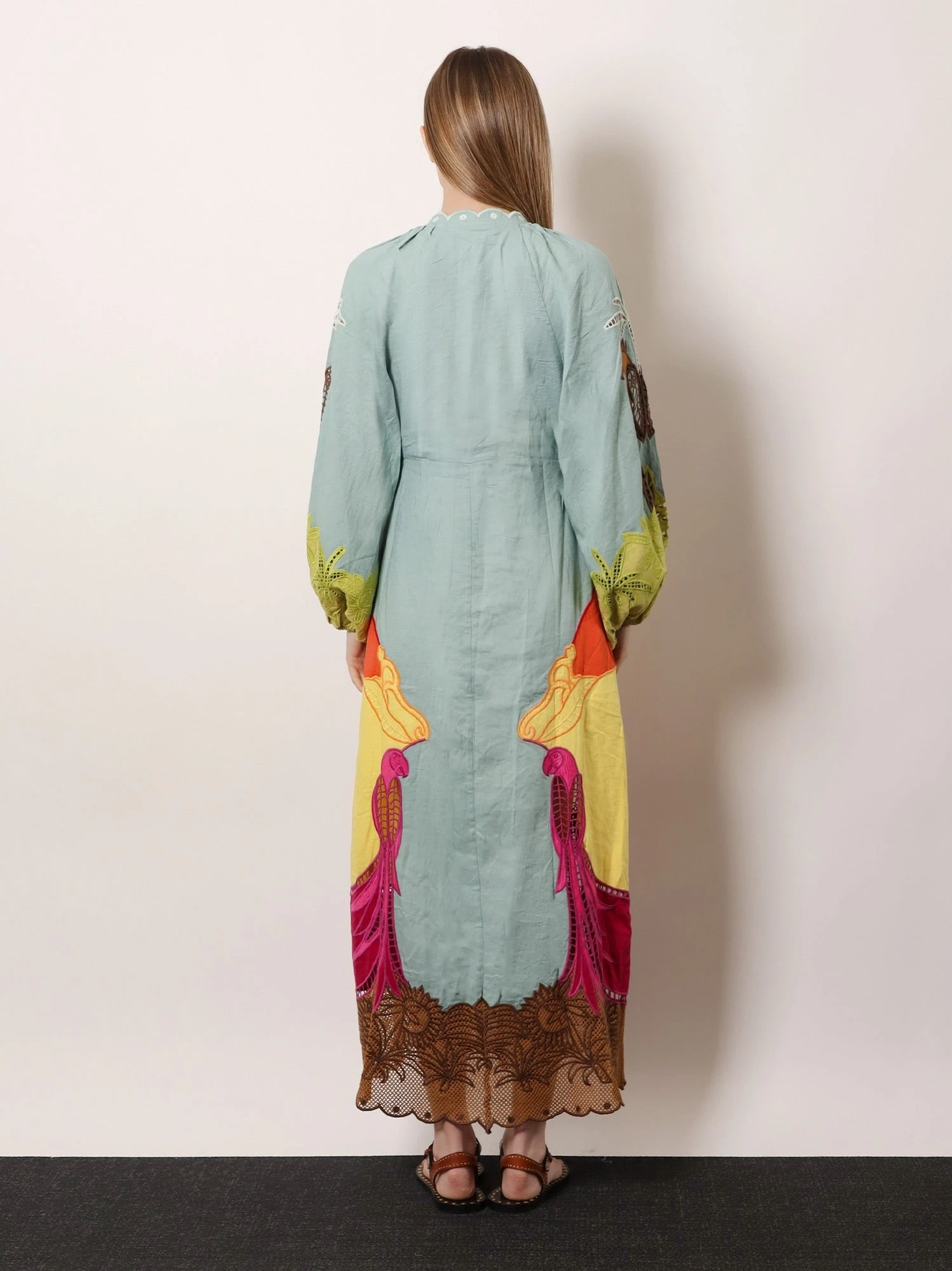 Usiacuri lino and viscose dress.webp