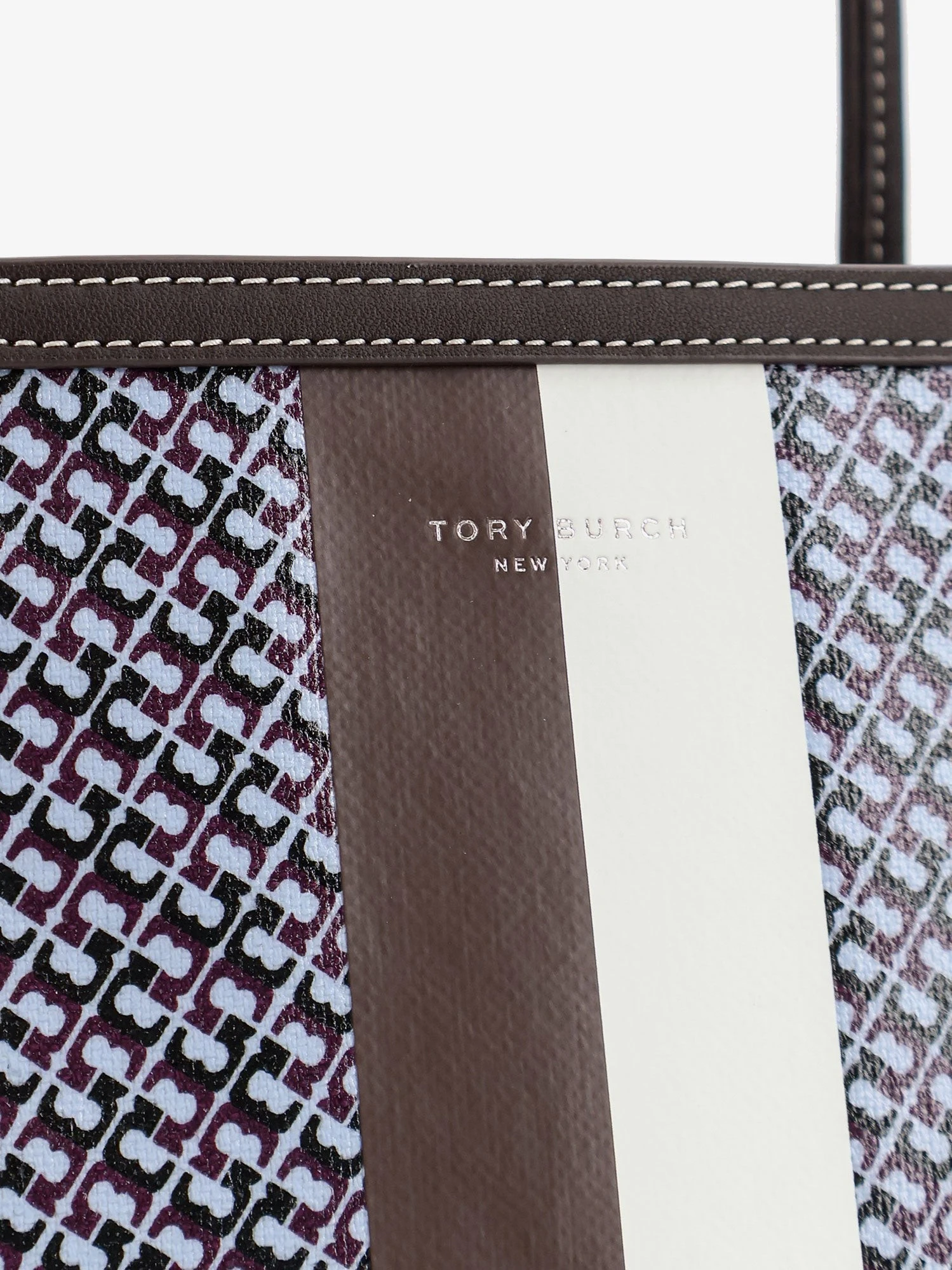 The Racer Tote shoulder bag in coated canvas with all-over logo.webp