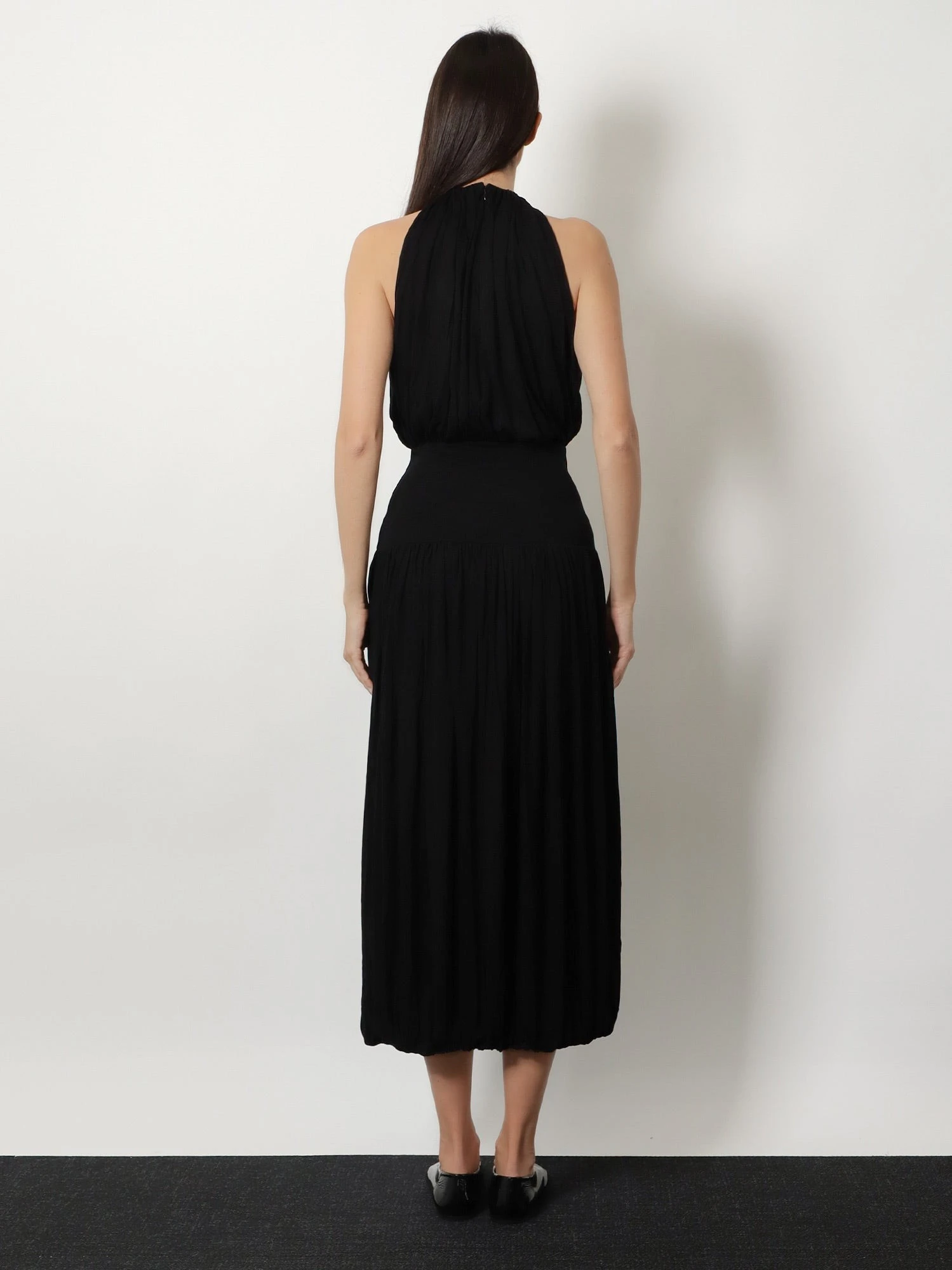 Soft Gathered viscose dress.webp