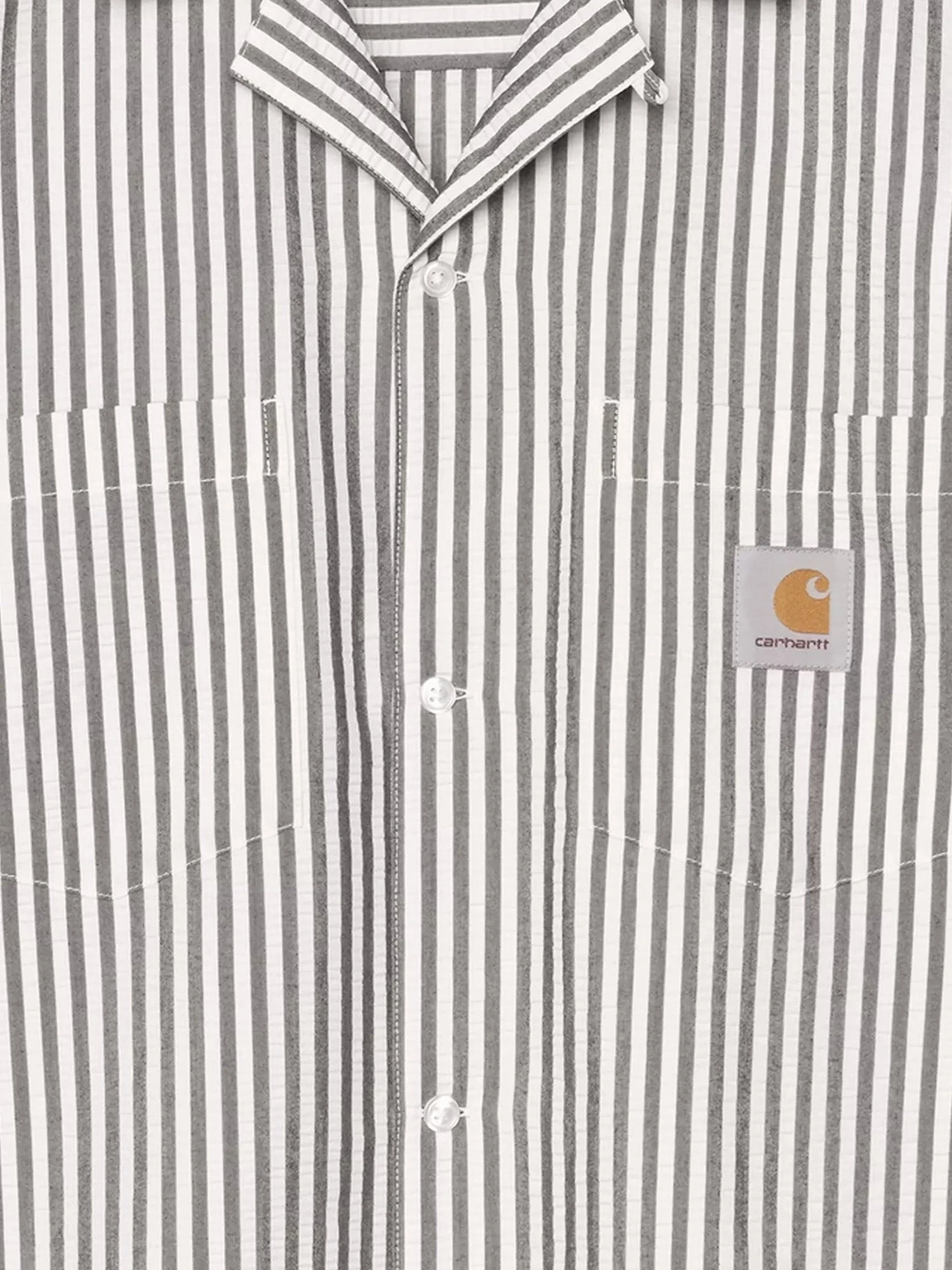 Level cotton blend shirt with striped pattern.webp