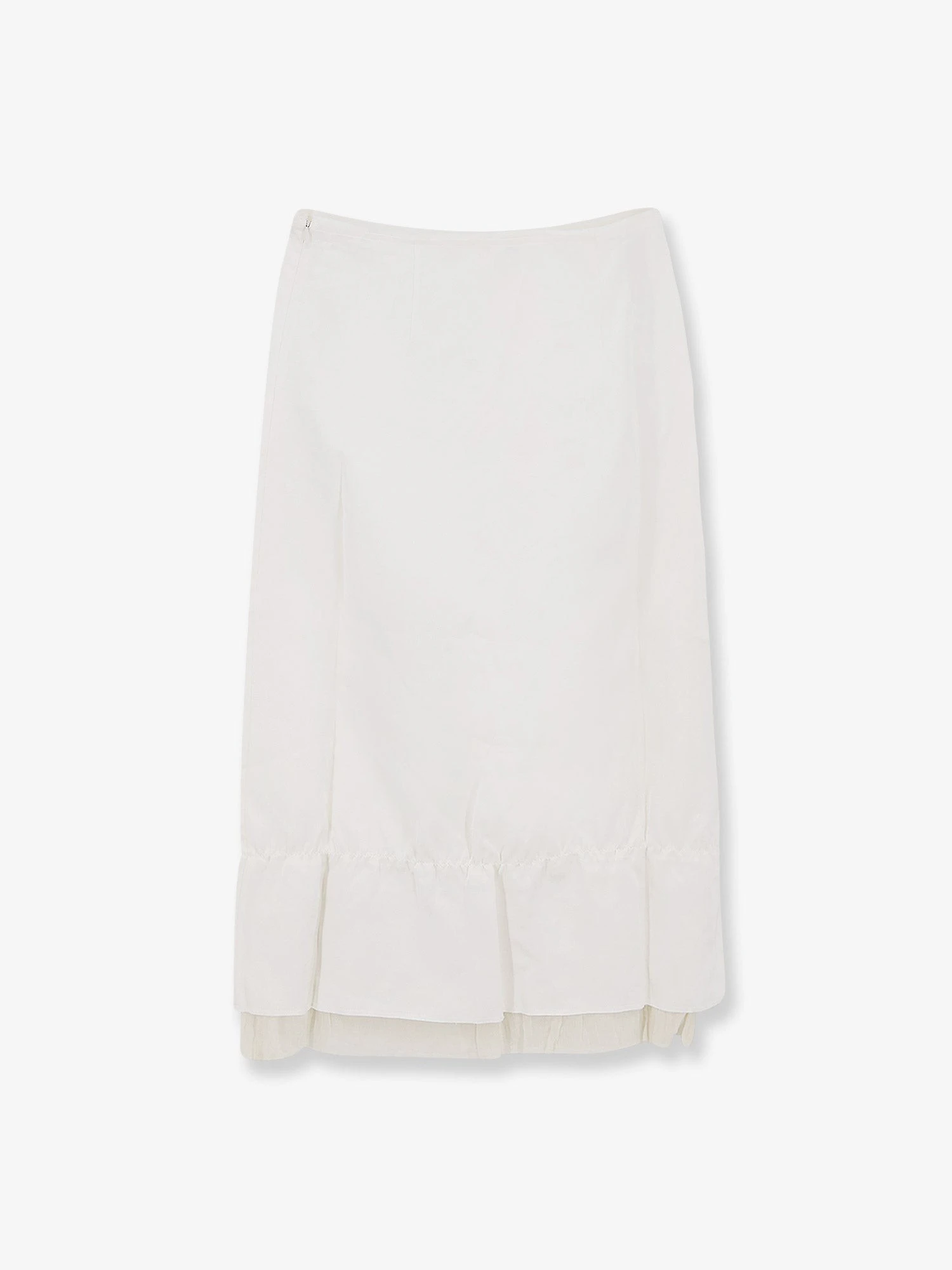 Layered viscose and linen blend skirt.webp