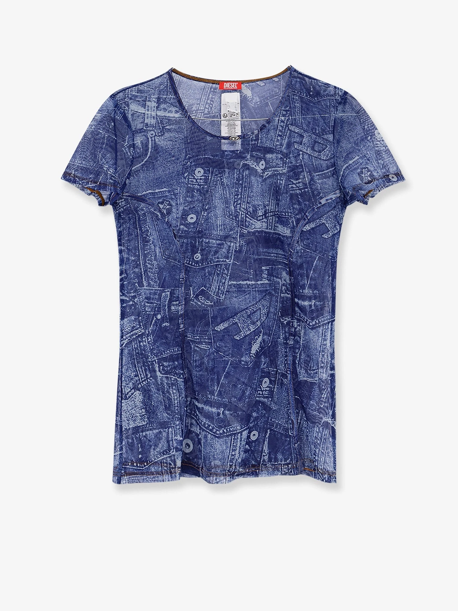 Kasia t-shirt with denim print.webp