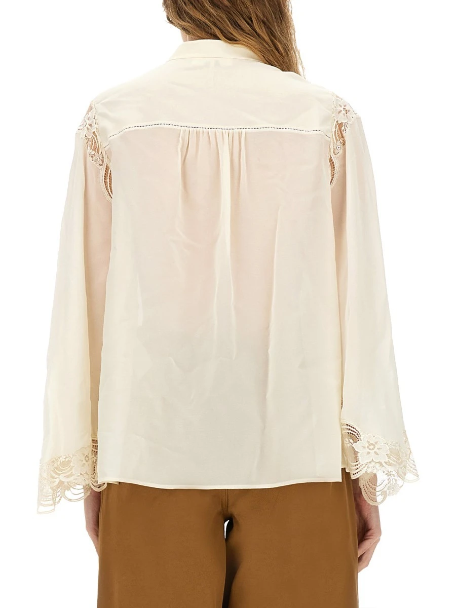 FLUID SILK GEORGETTE AND LACE BLOUSE.webp
