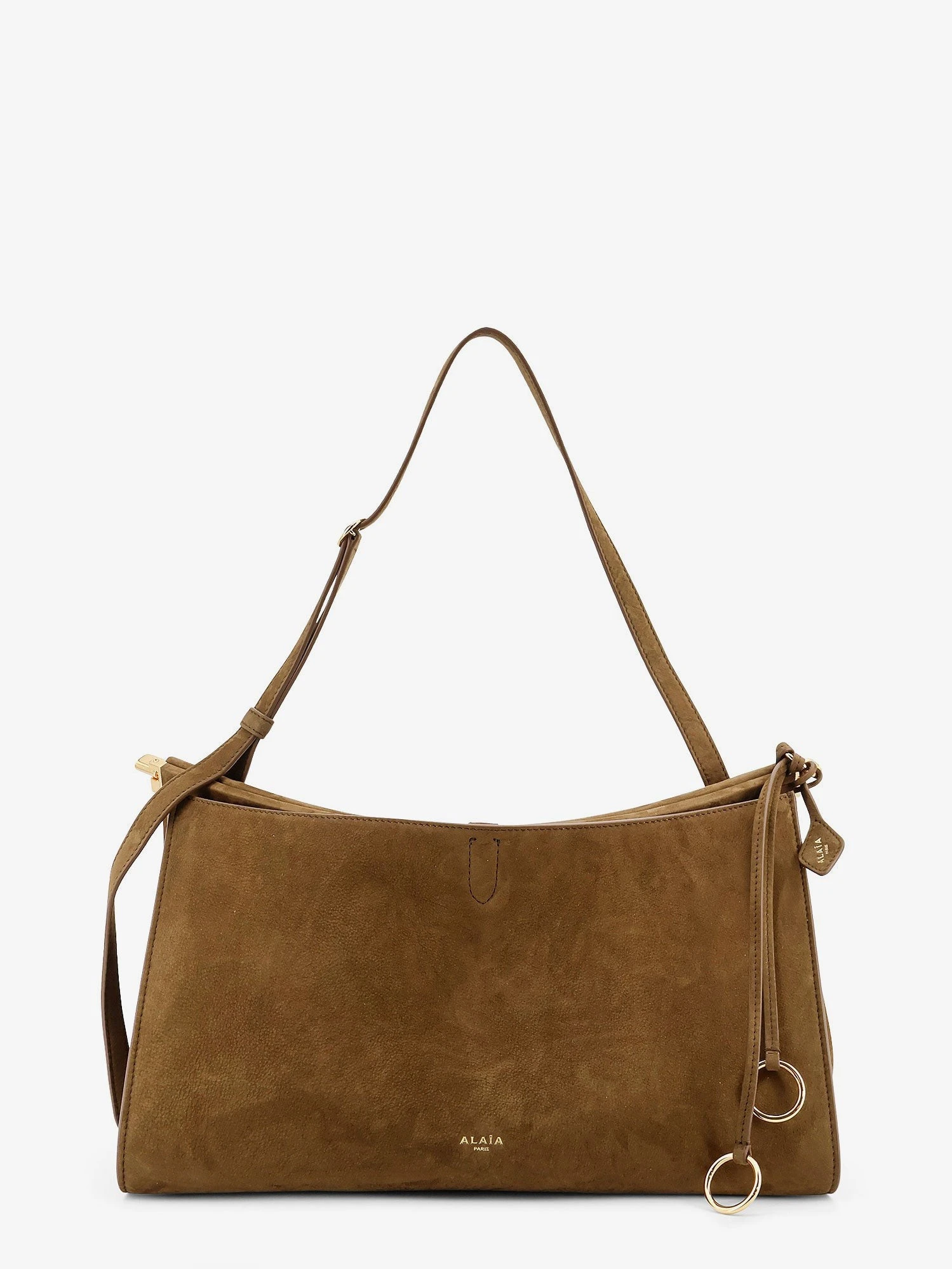 Le Click Pocket 35 nabuck shoulder bag.webp