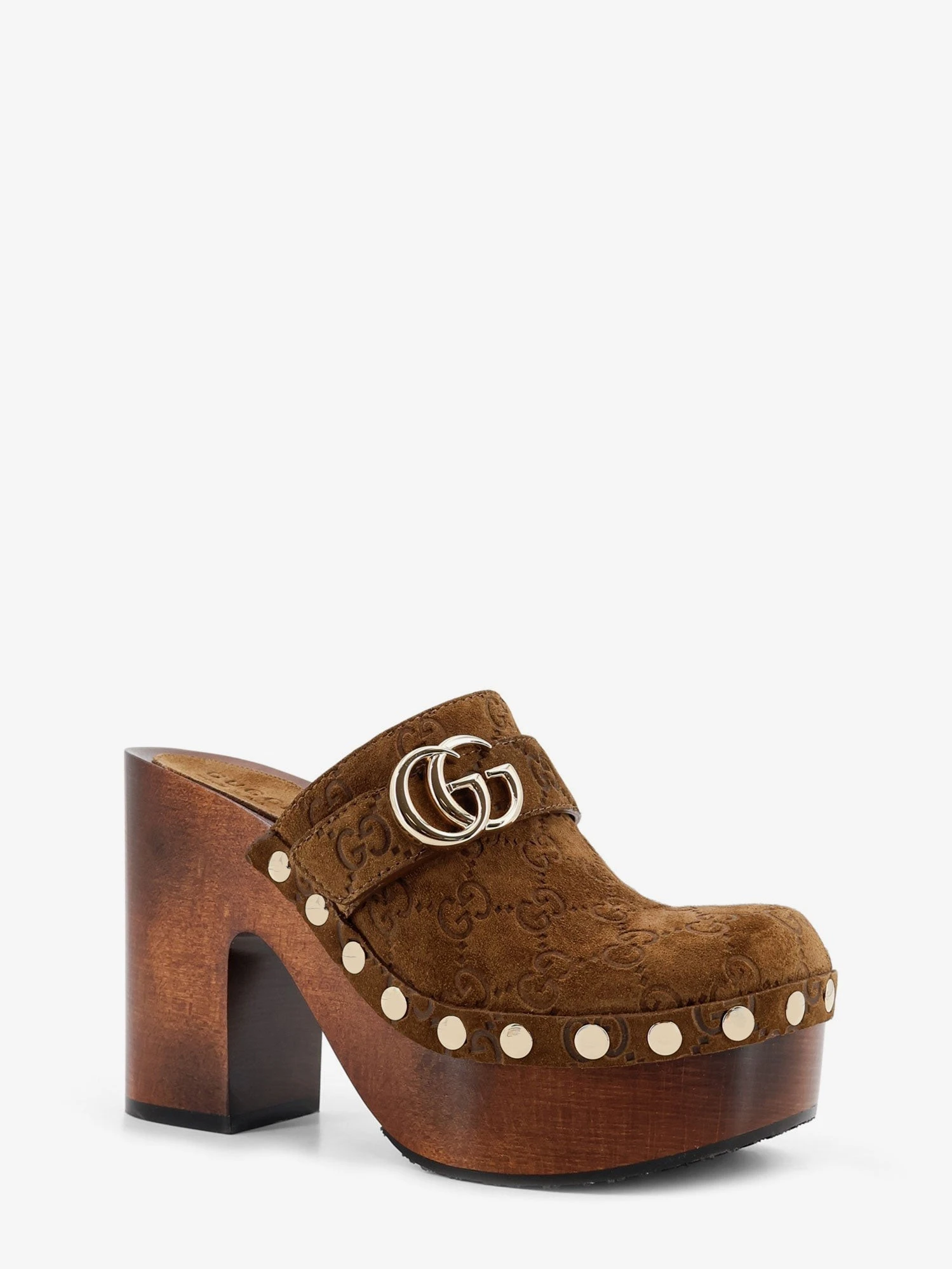 Suede sandals with all-over GG logo.webp