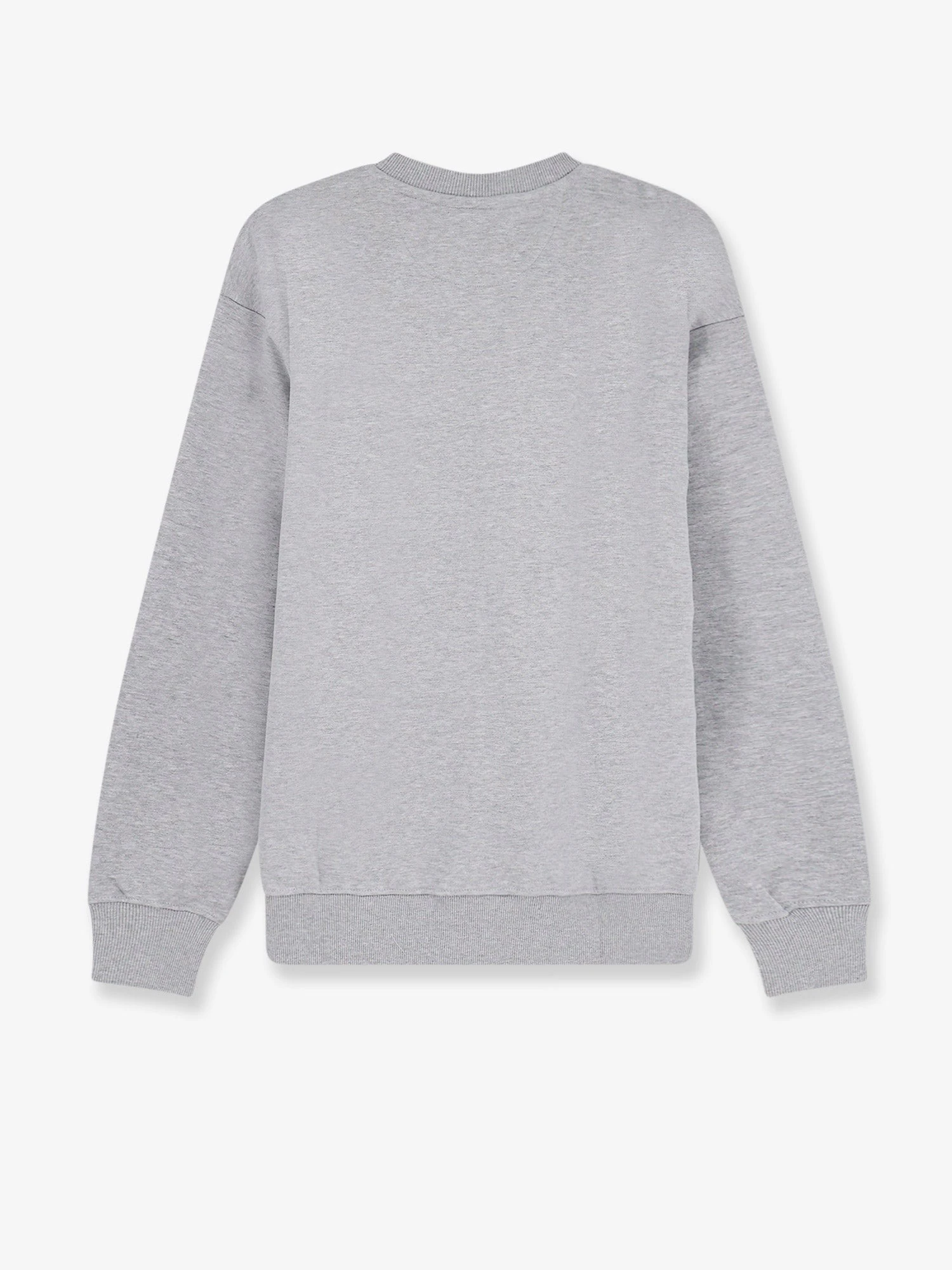 Cotton sweatshirt with front embroidered logo.webp