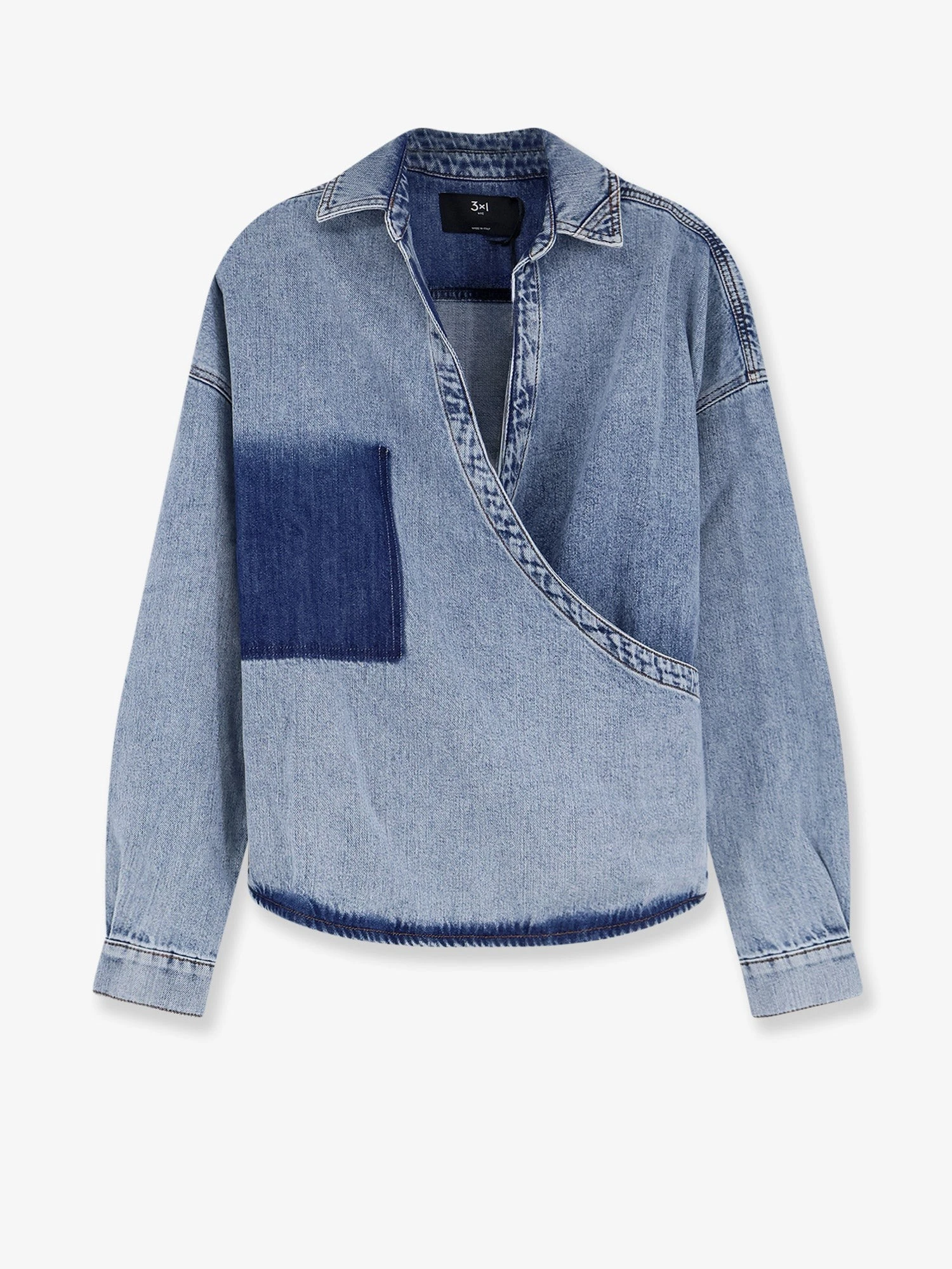 Cotton shirt with washed-out effect.webp